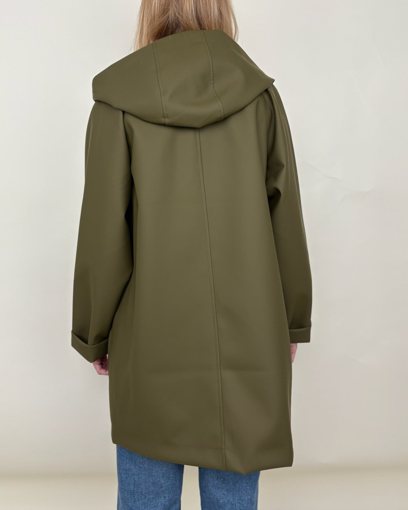 MID-LENGTH WATERPROOF PARKA WITH HOOD