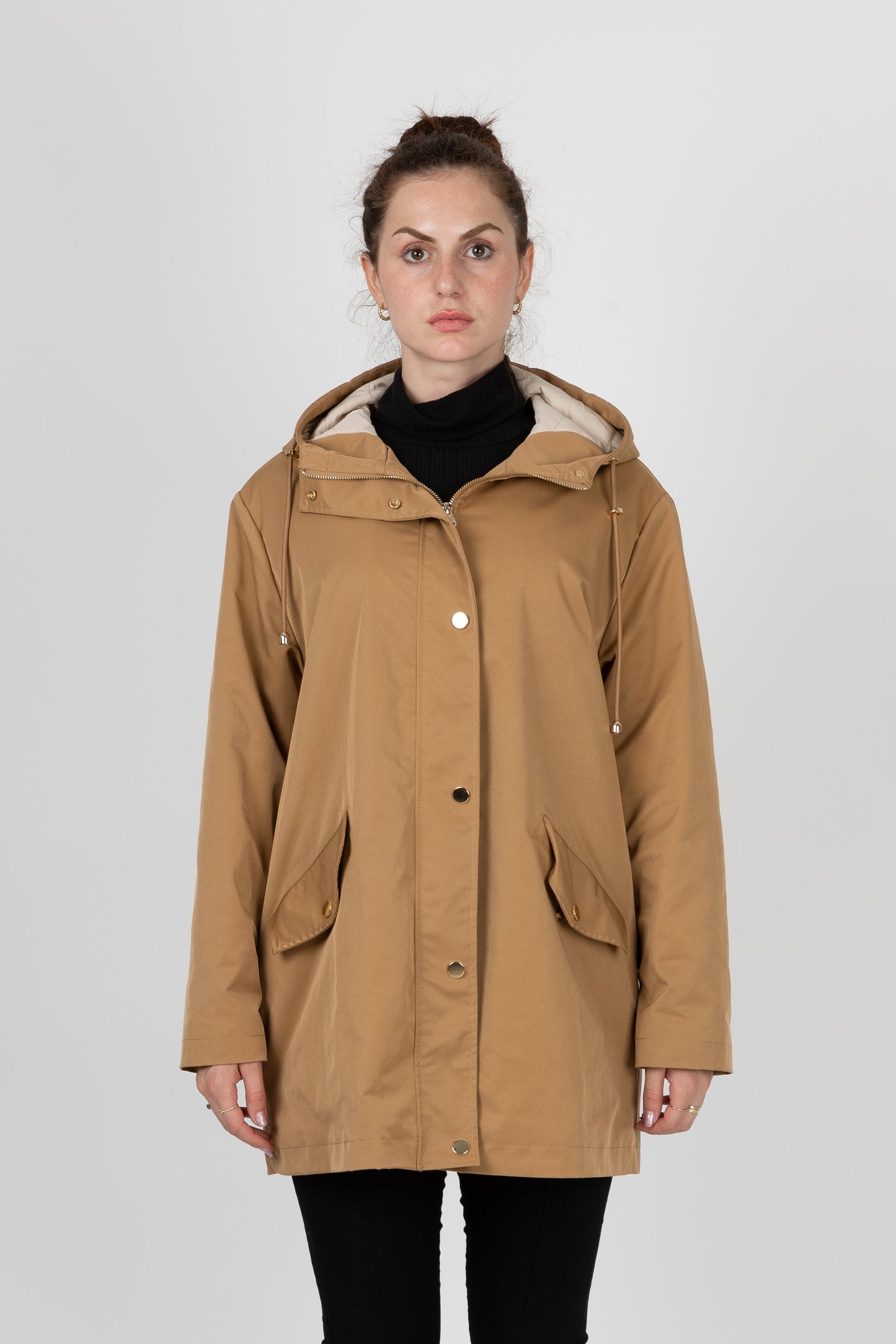 MID-LENGTH HOODED PARKA