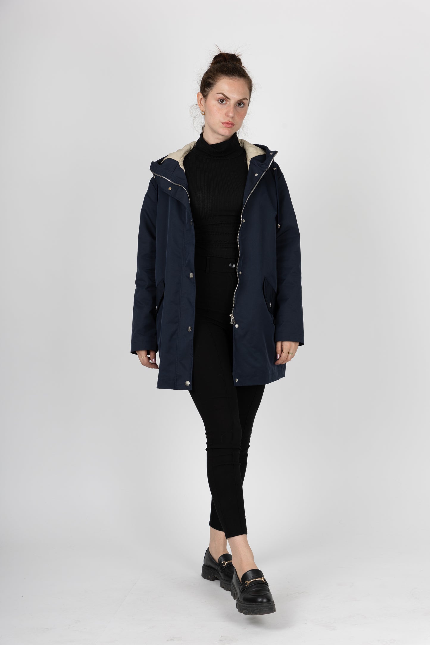 MID-LENGTH HOODED PARKA