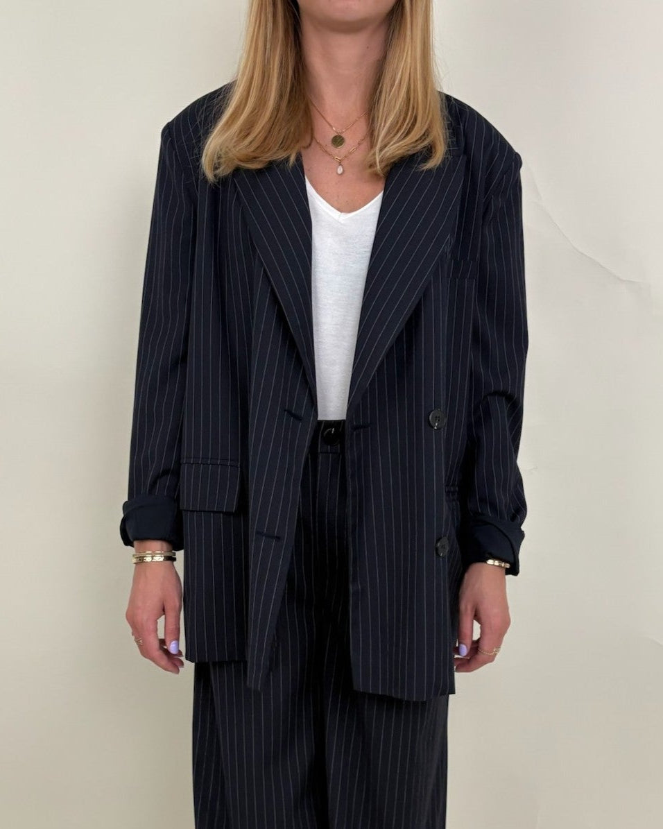 VESTE BLAZER À RAYURES TENNIS