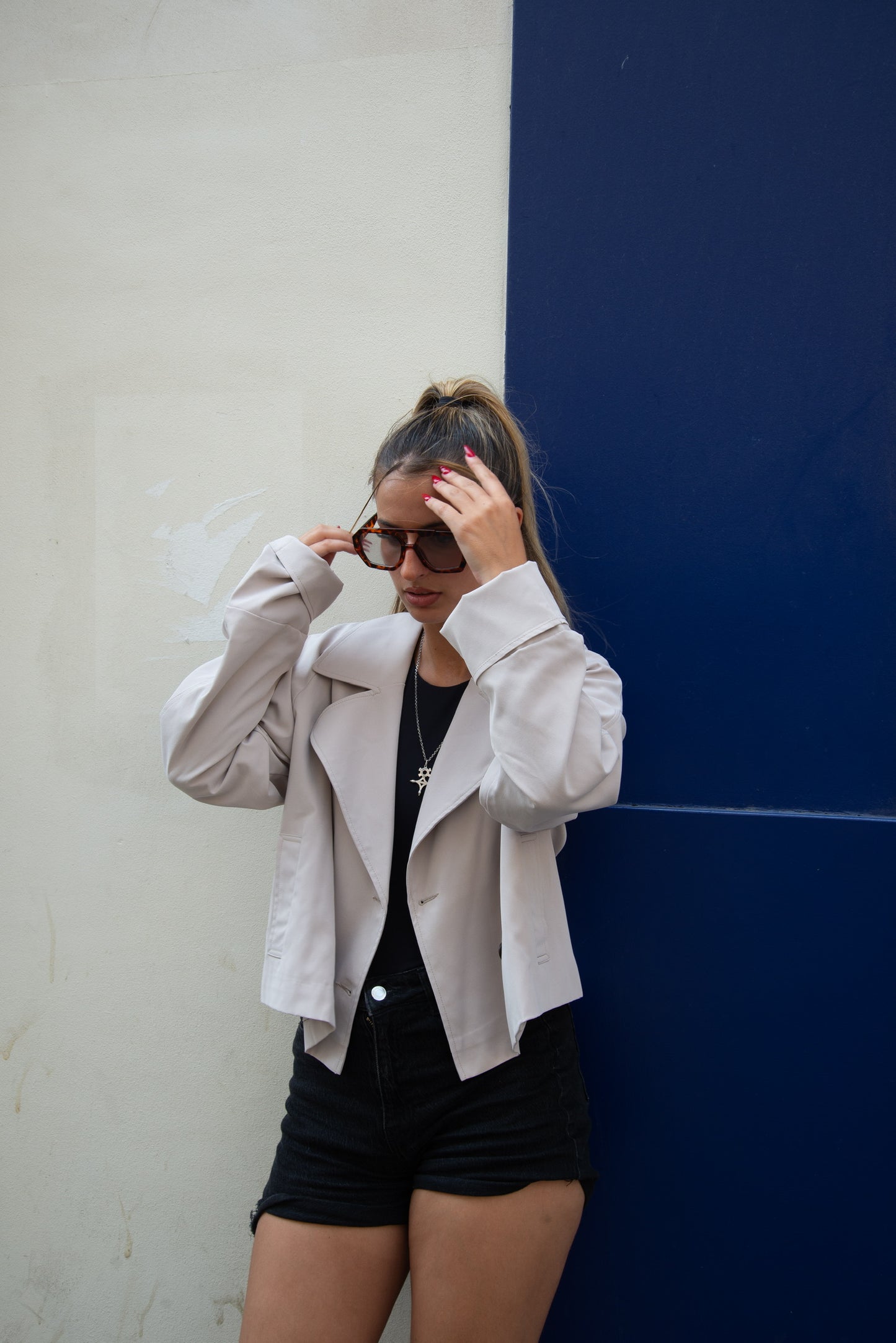 SHORT TRENCH COAT