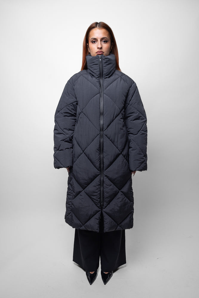 Chaqueta larga acolchada