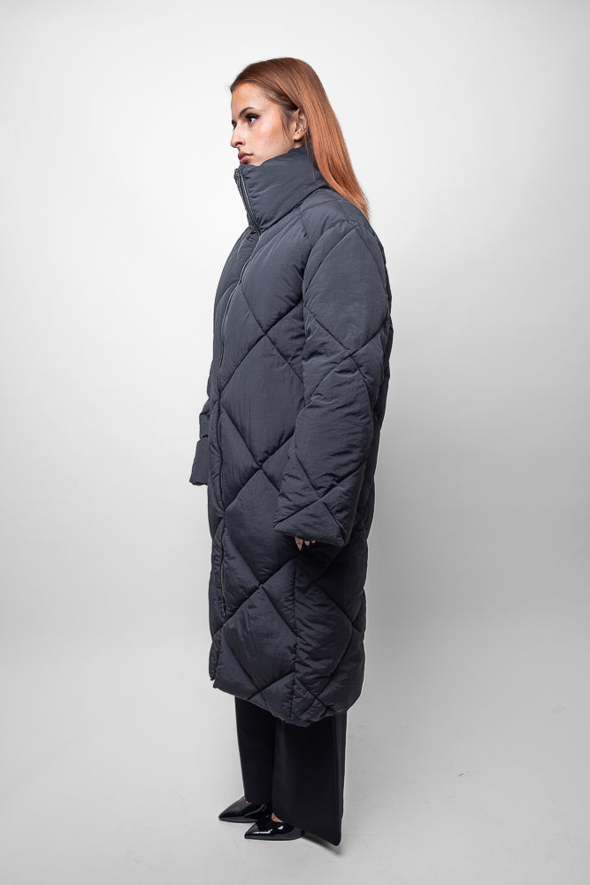 Chaqueta larga acolchada
