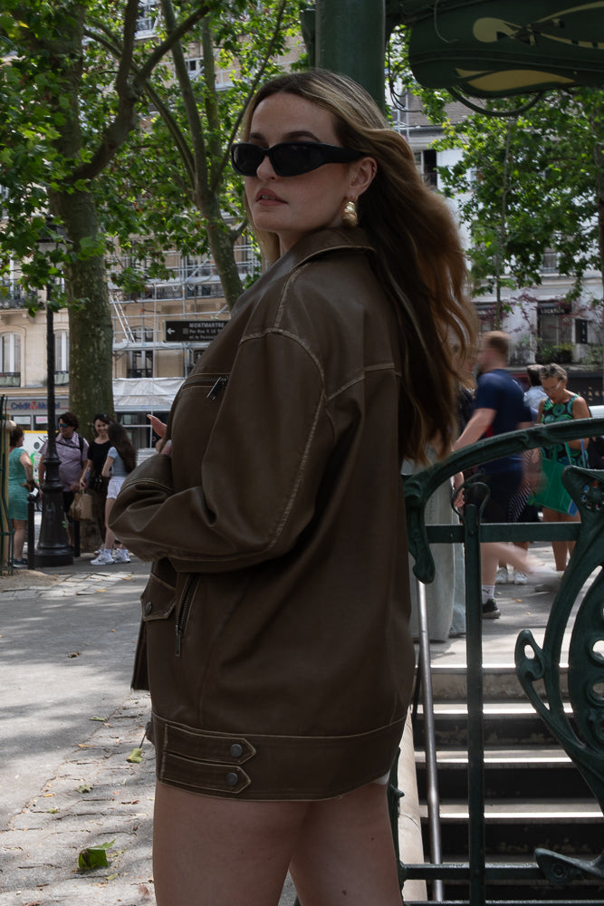VESTE VINTAGE EN SIMILICUIR