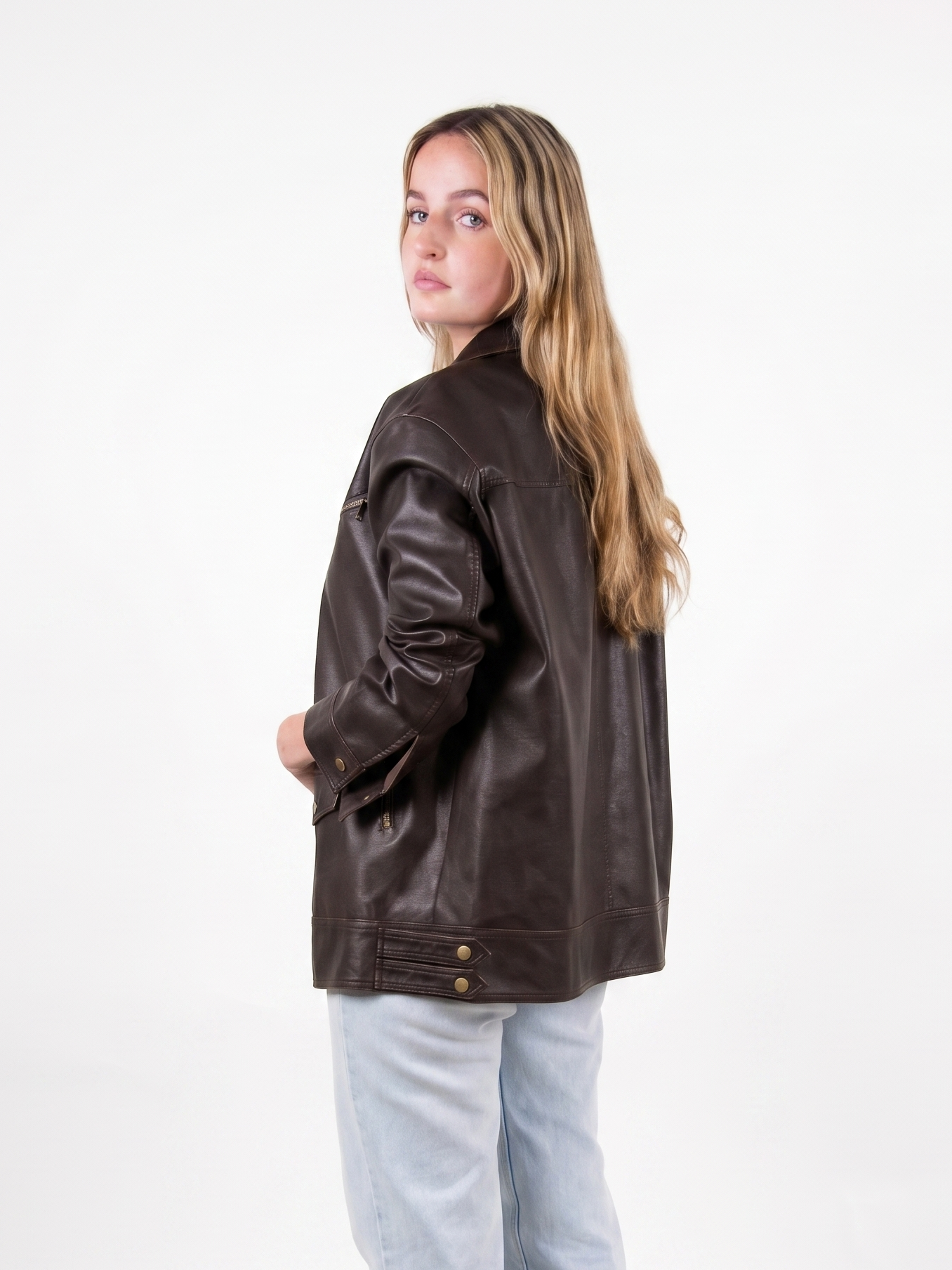 VINTAGE FAUX LEATHER JACKET