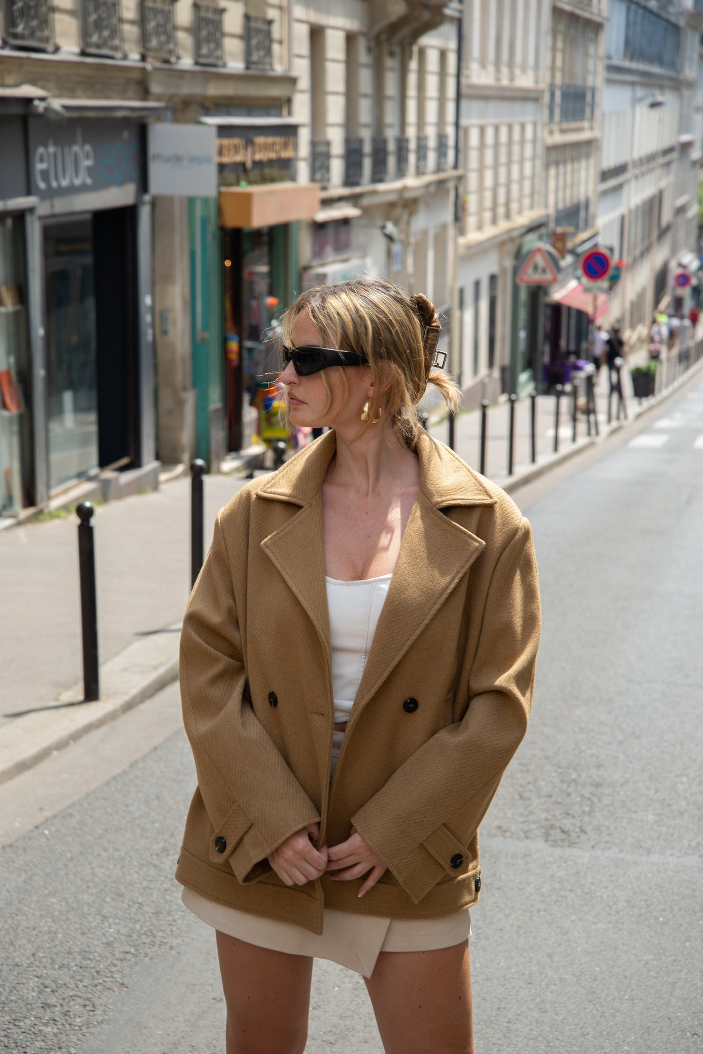 MANTEAU COURT EN LAINE