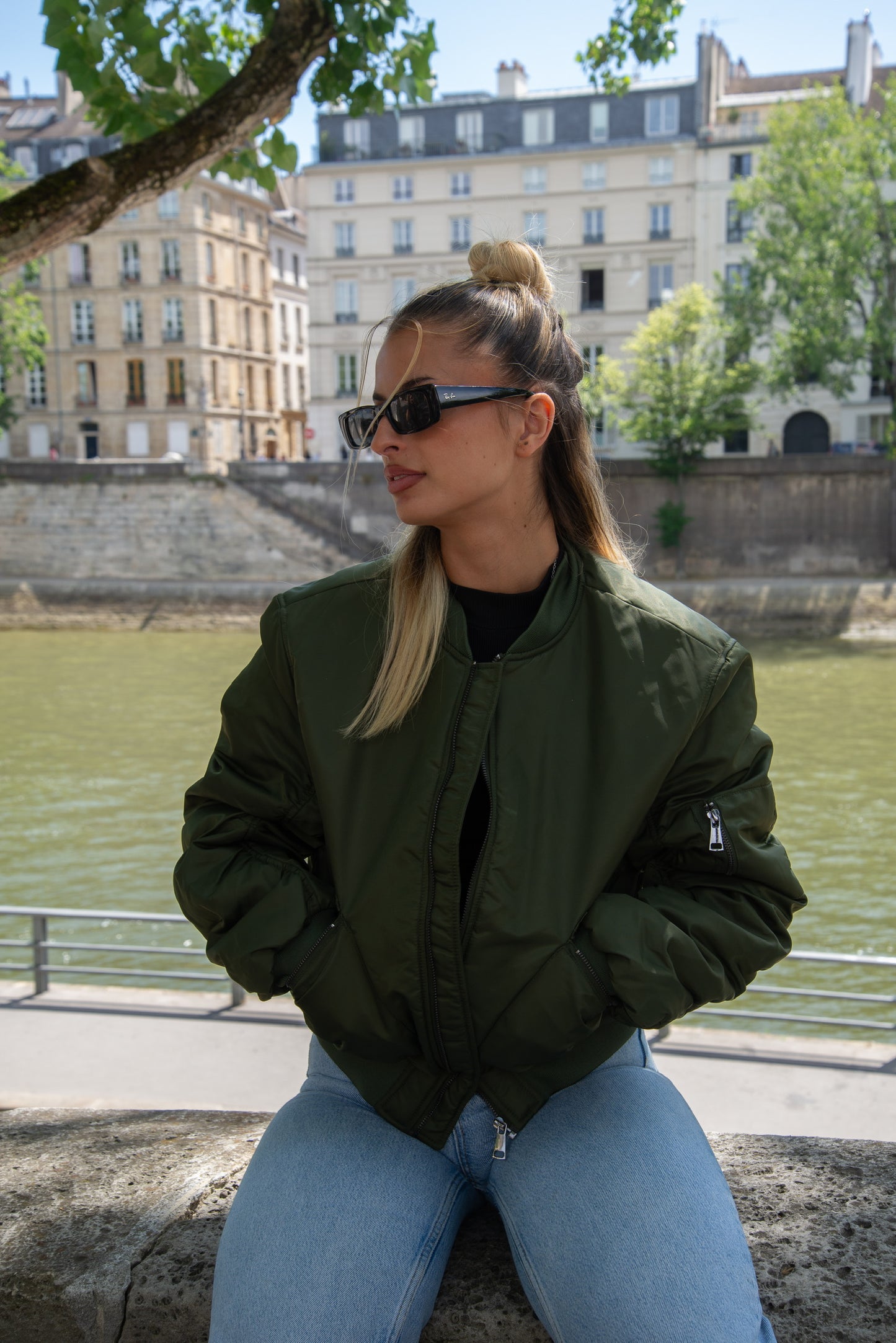 BOMBER OVERSIZE MATELASSÉ