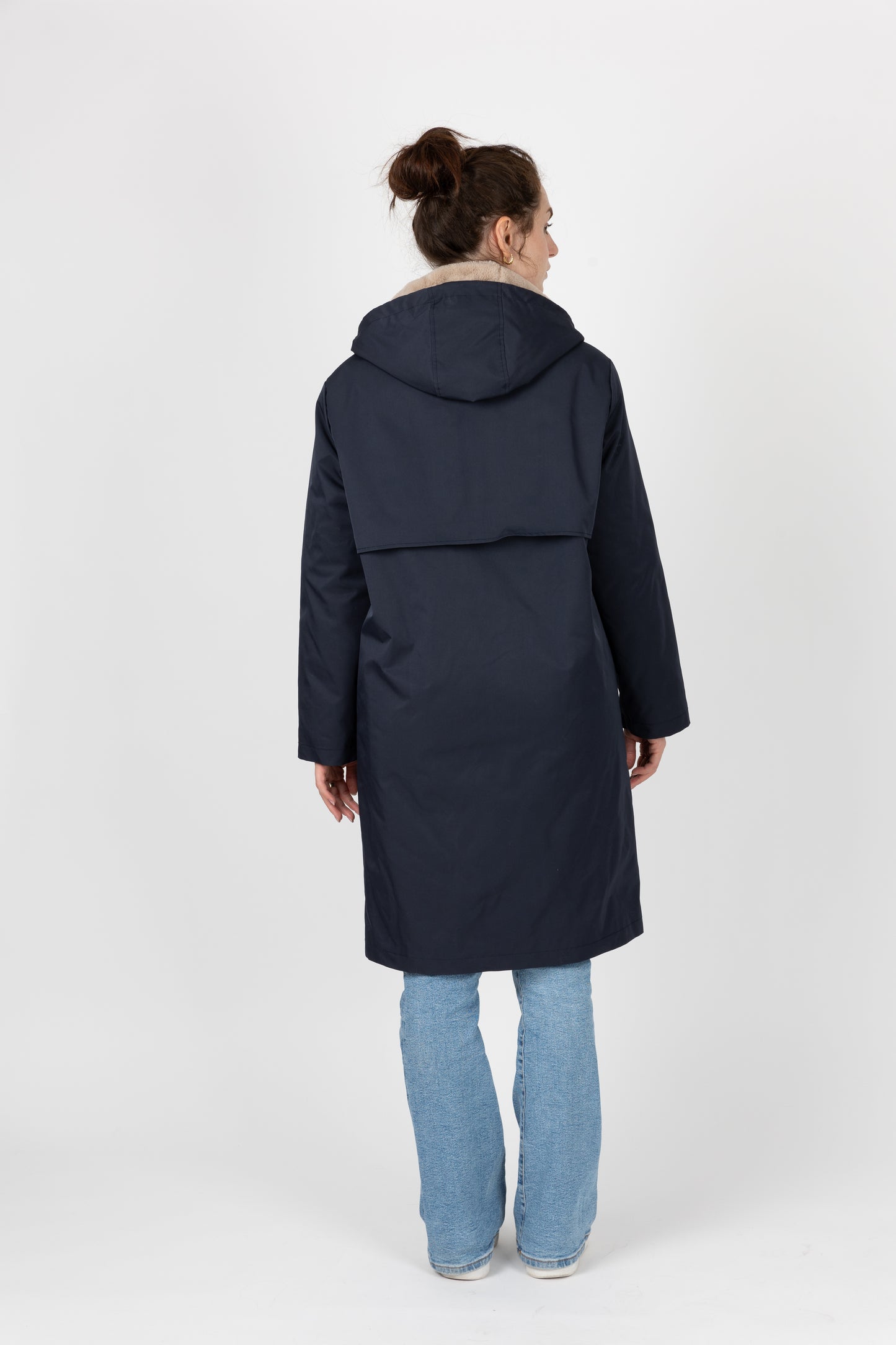 PARKA WITH FAUX FUR HOOD