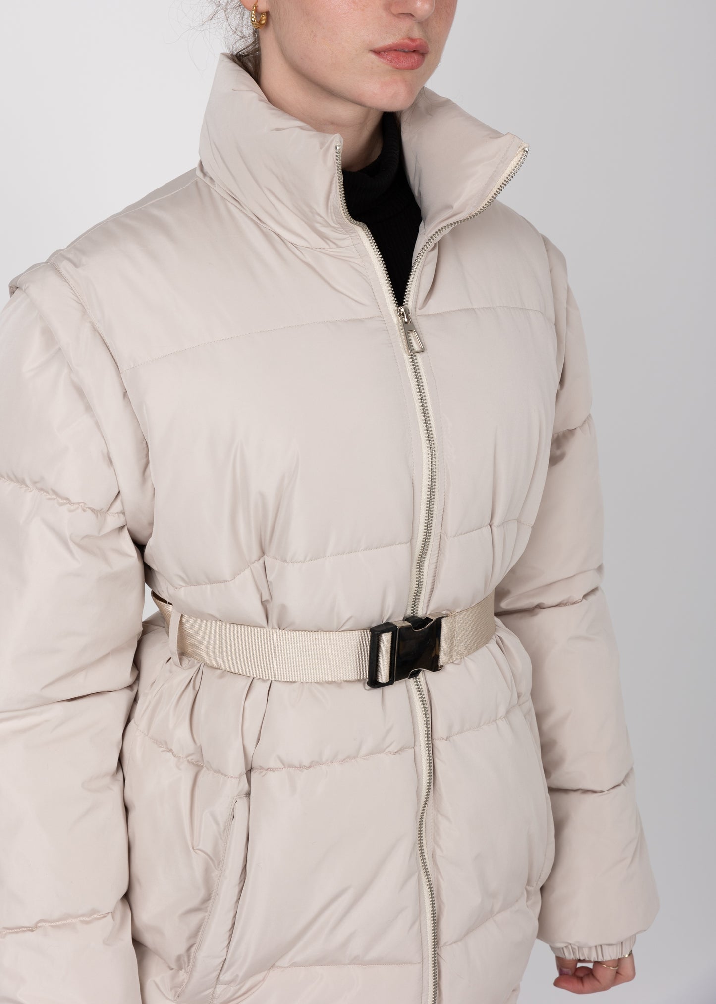 CHAQUETA DE PLUMÍN CON MANGAS DESMONTABLES