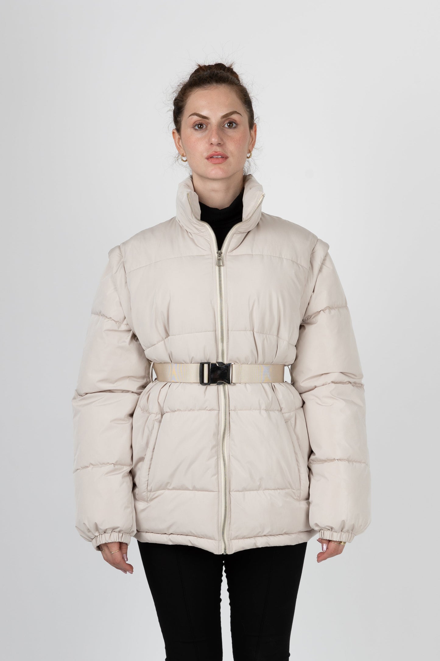 CHAQUETA DE PLUMÍN CON MANGAS DESMONTABLES