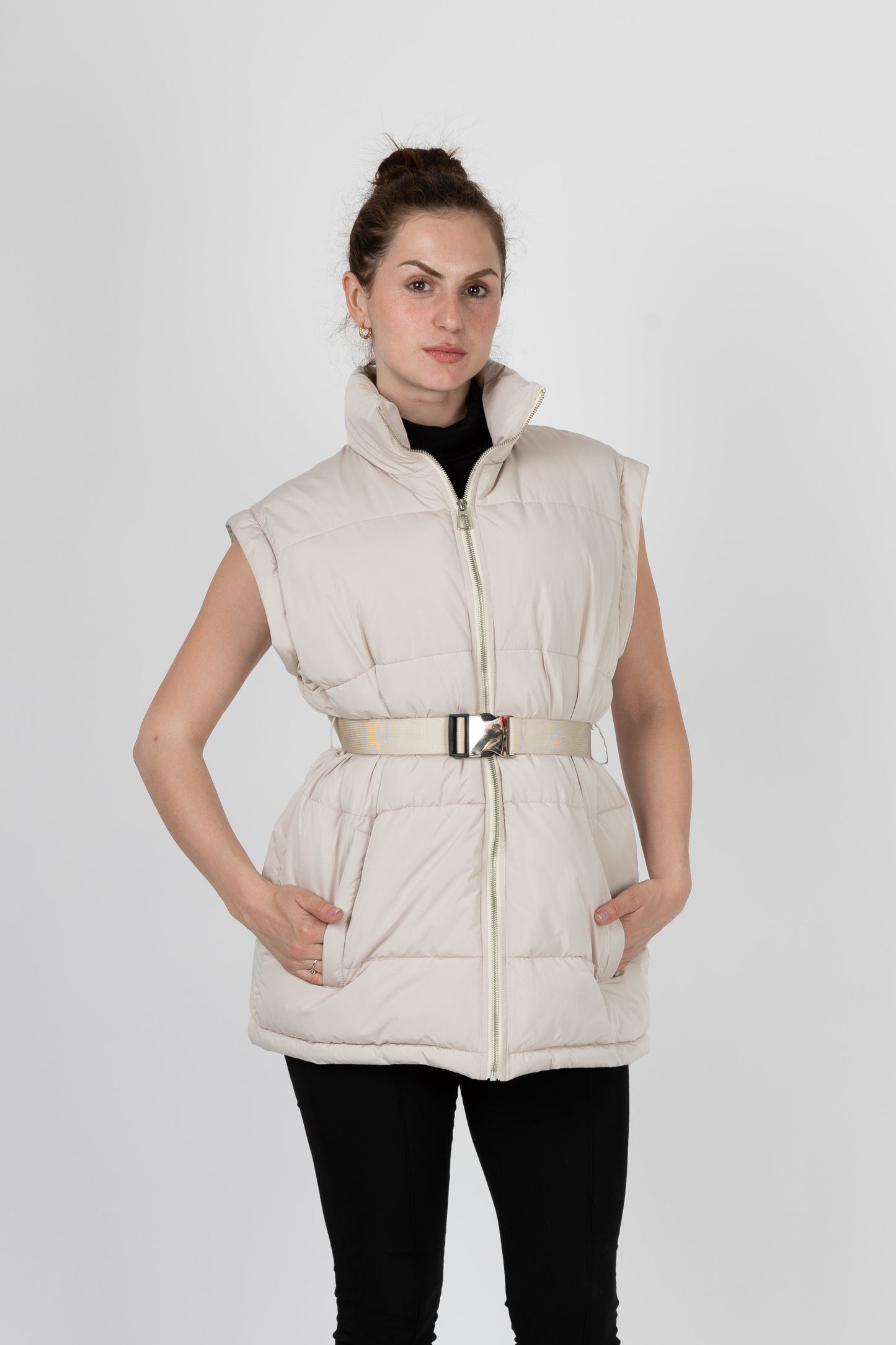 CHAQUETA DE PLUMÍN CON MANGAS DESMONTABLES