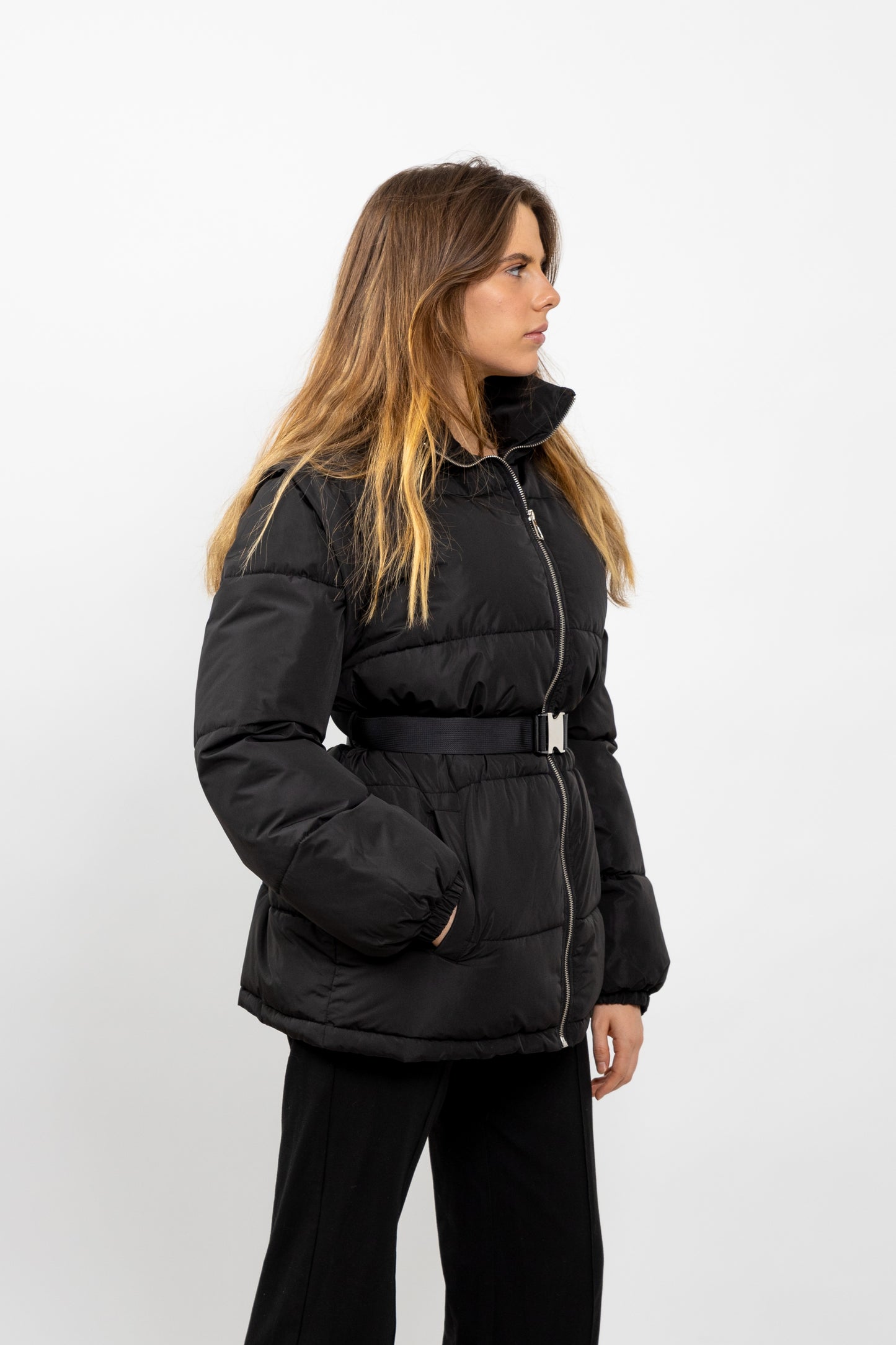CHAQUETA DE PLUMÍN CON MANGAS DESMONTABLES