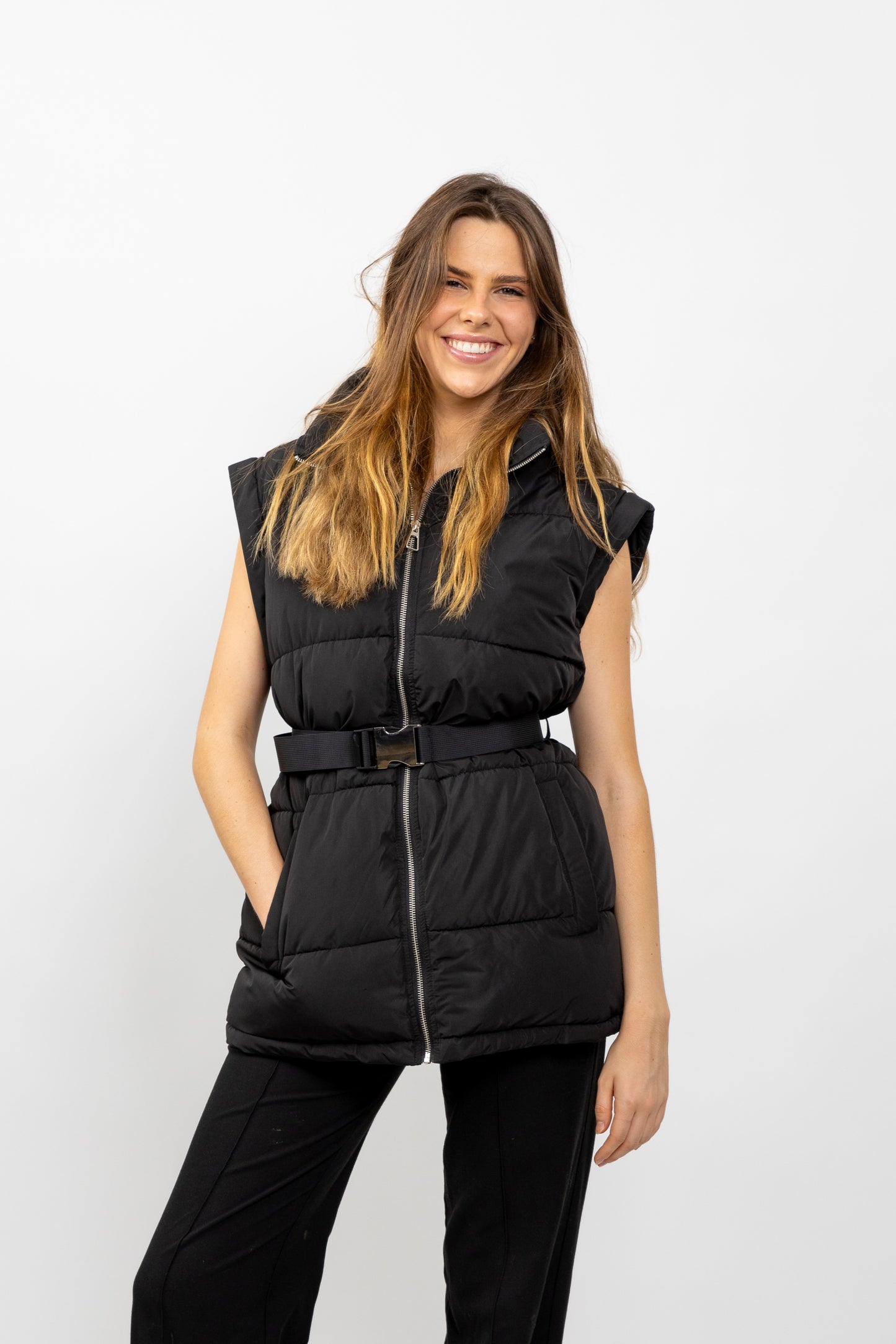 CHAQUETA DE PLUMÍN CON MANGAS DESMONTABLES