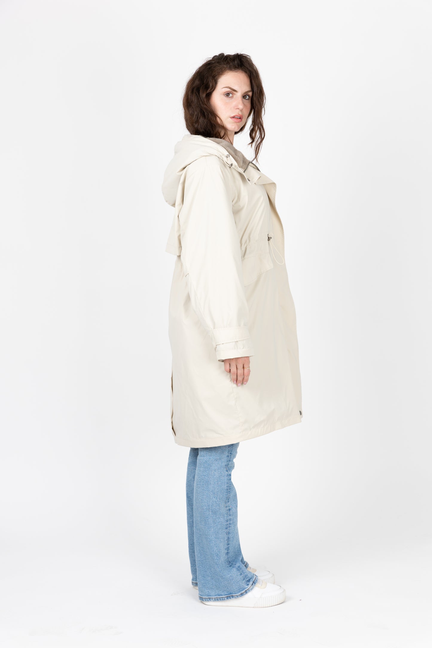 WATERPROOF PARKA WITH FAUX FUR HOOD