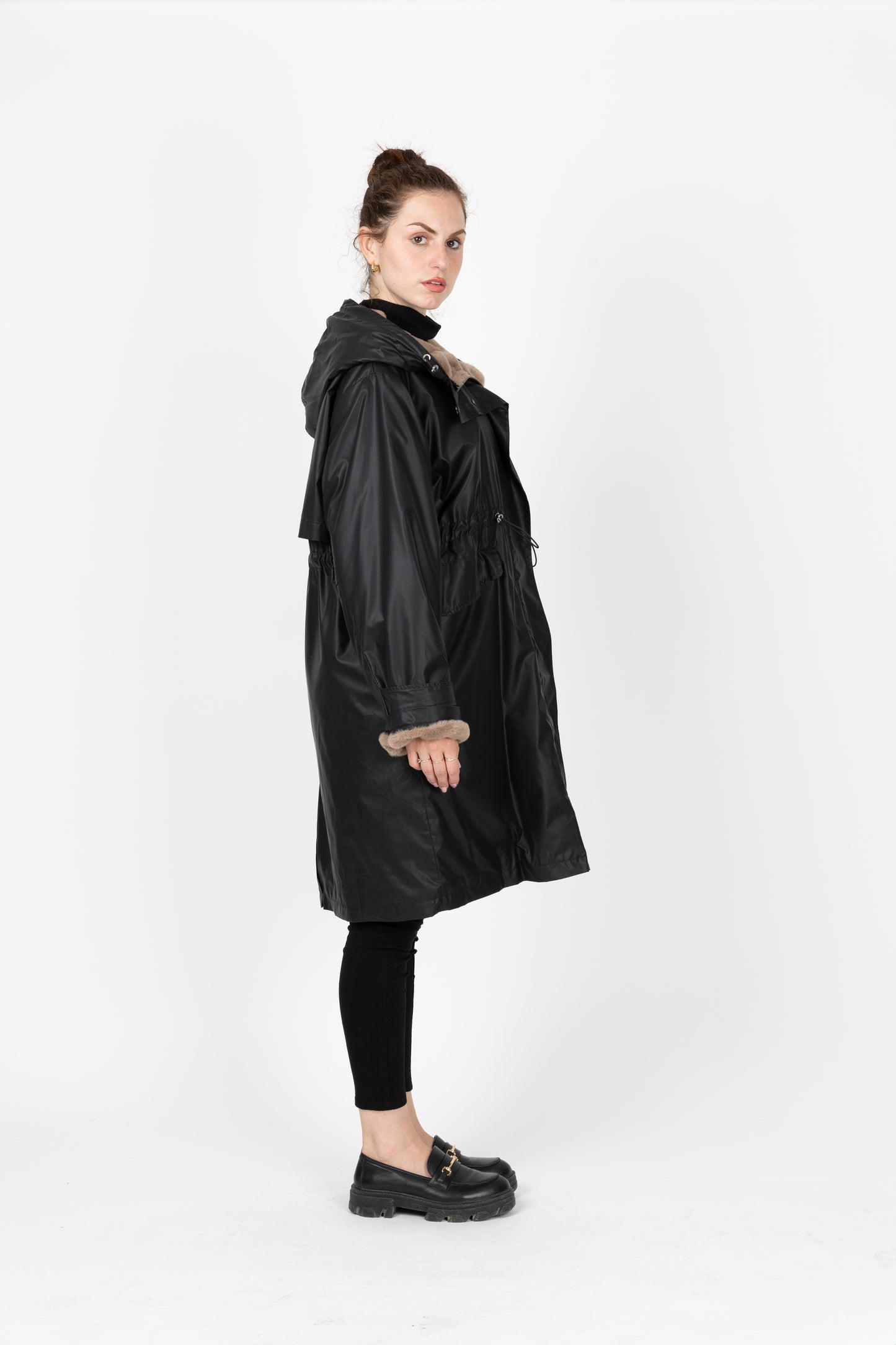 WATERPROOF PARKA WITH FAUX FUR HOOD