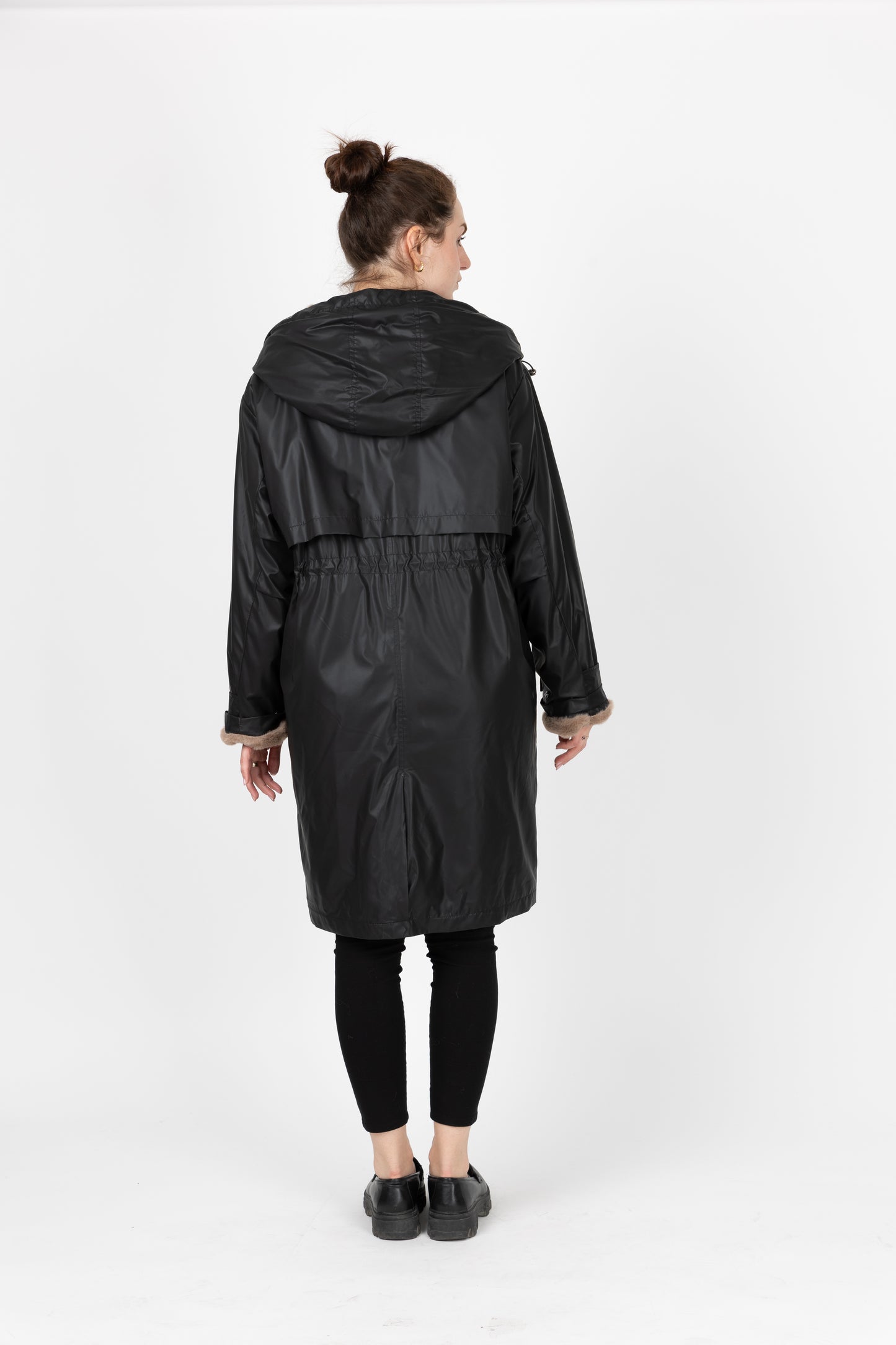 WATERPROOF PARKA WITH FAUX FUR HOOD