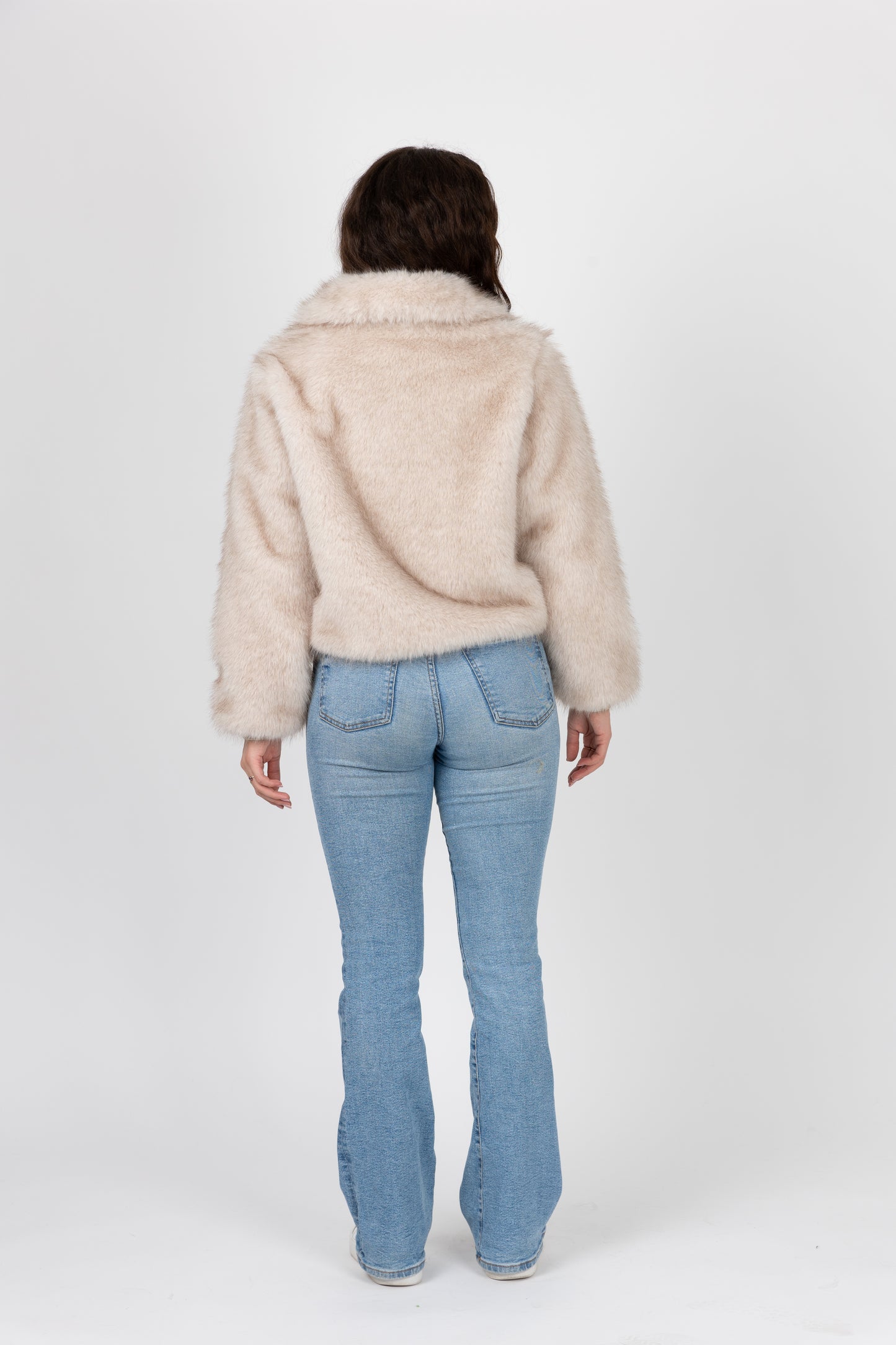 Short faux fur coat