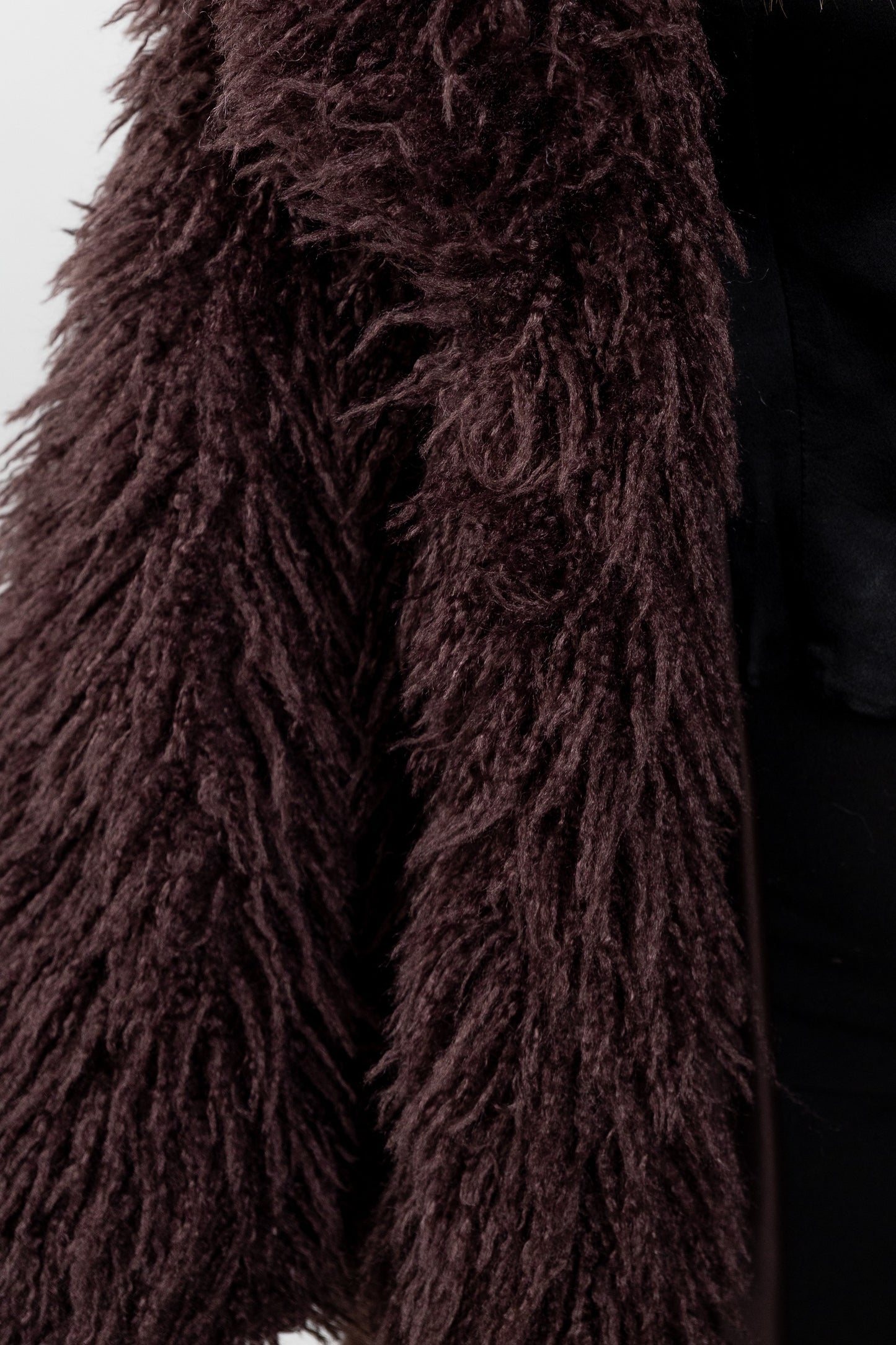 LONG FAUX FUR COAT