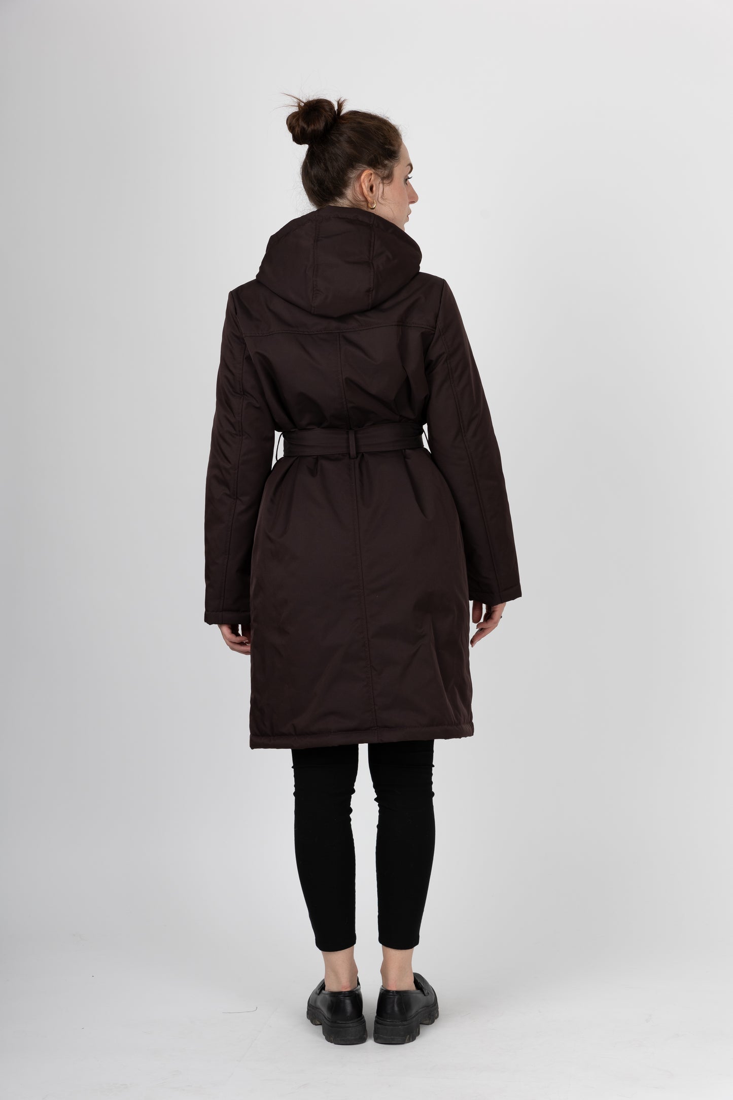 Hooded Trench Coat Style Parka