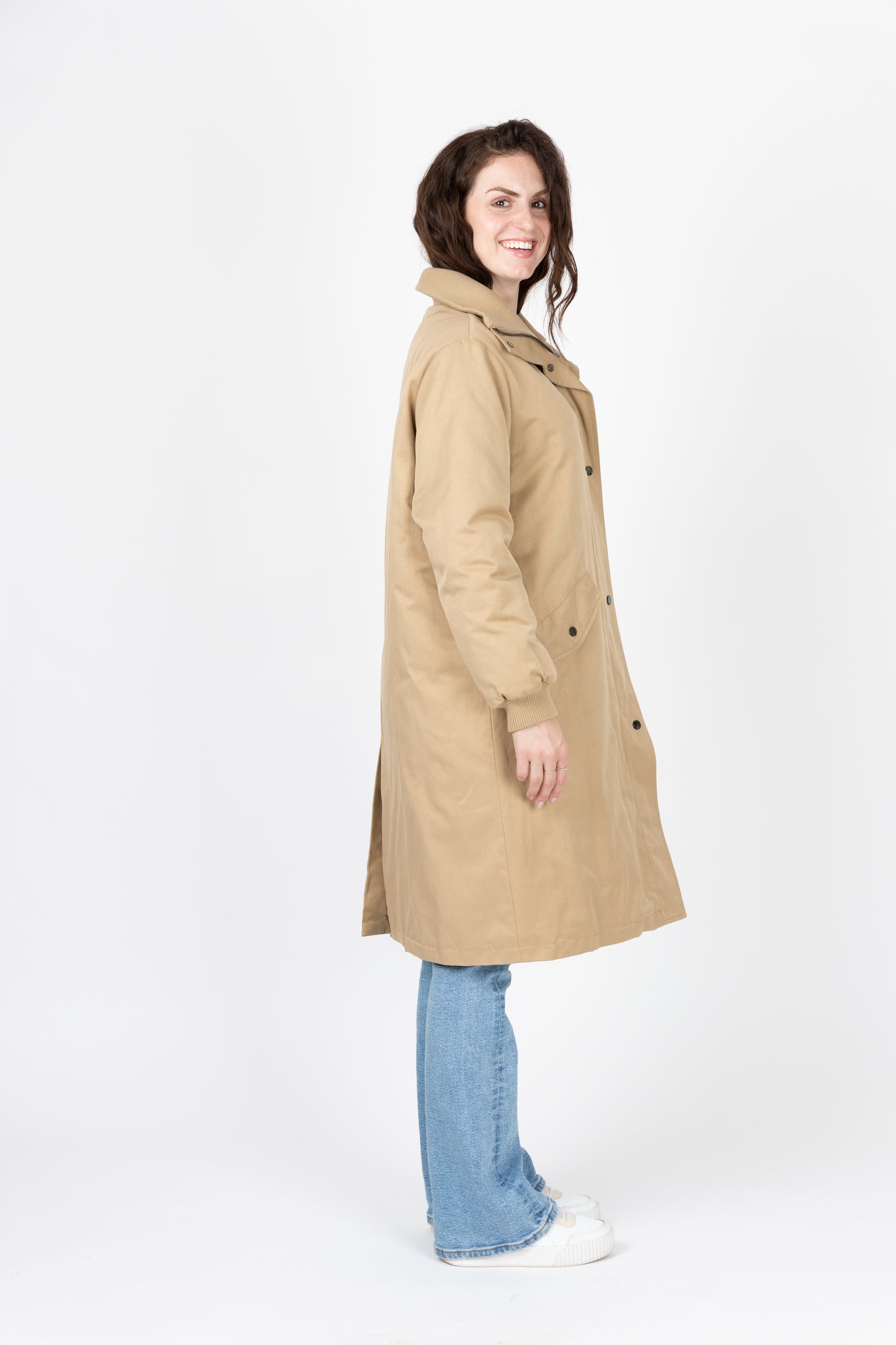 PARKA IMPERMÉABLE EN COTON MÉLANGÉ