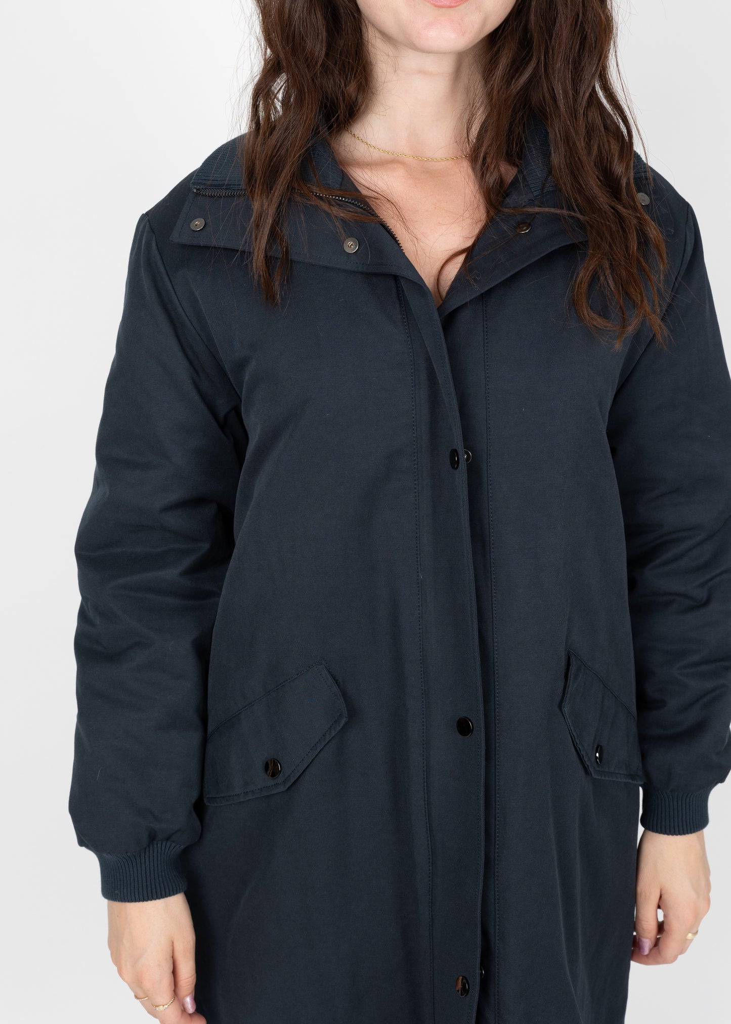 PARKA IMPERMÉABLE EN COTON MÉLANGÉ