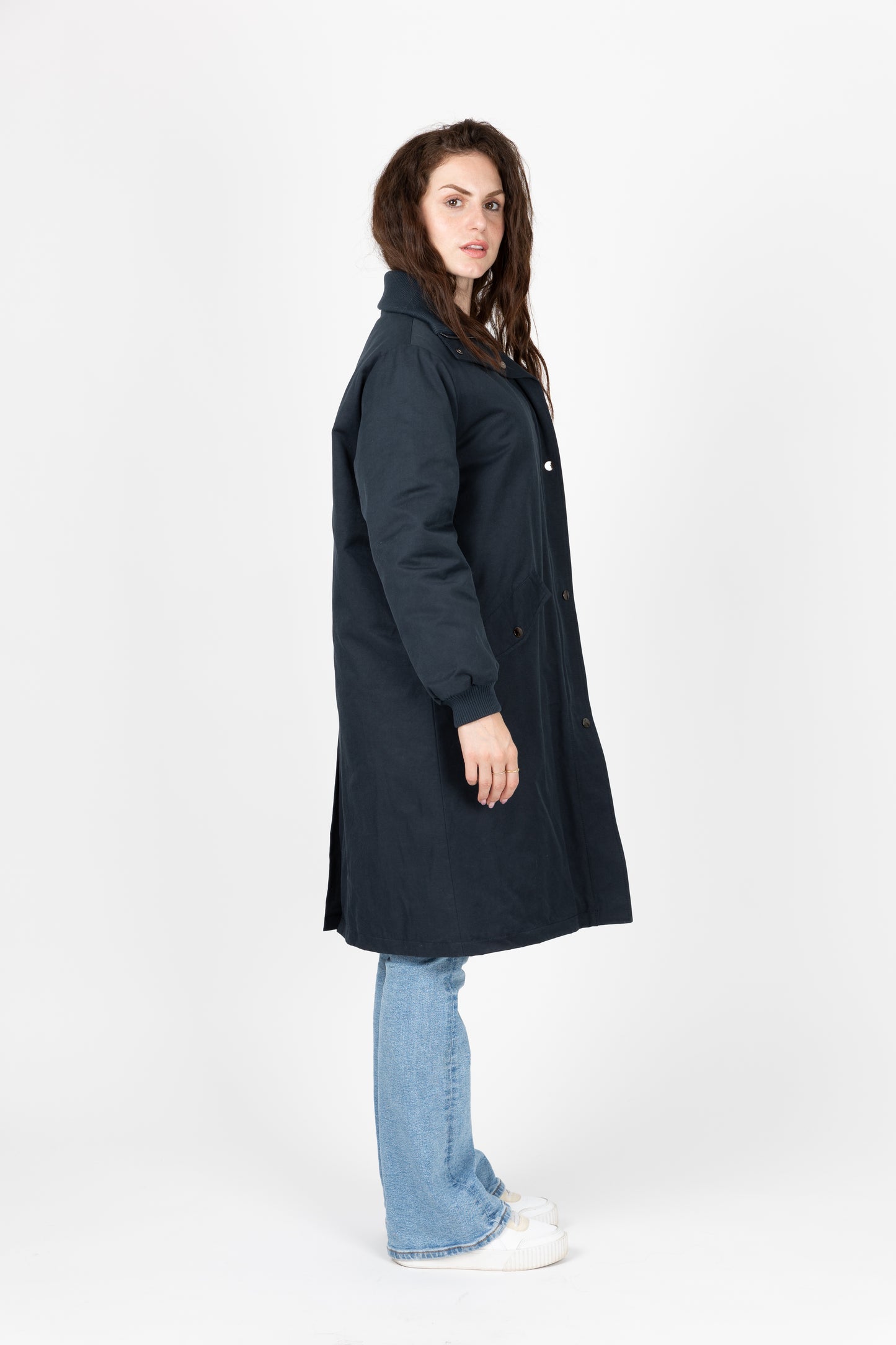 PARKA IMPERMÉABLE EN COTON MÉLANGÉ