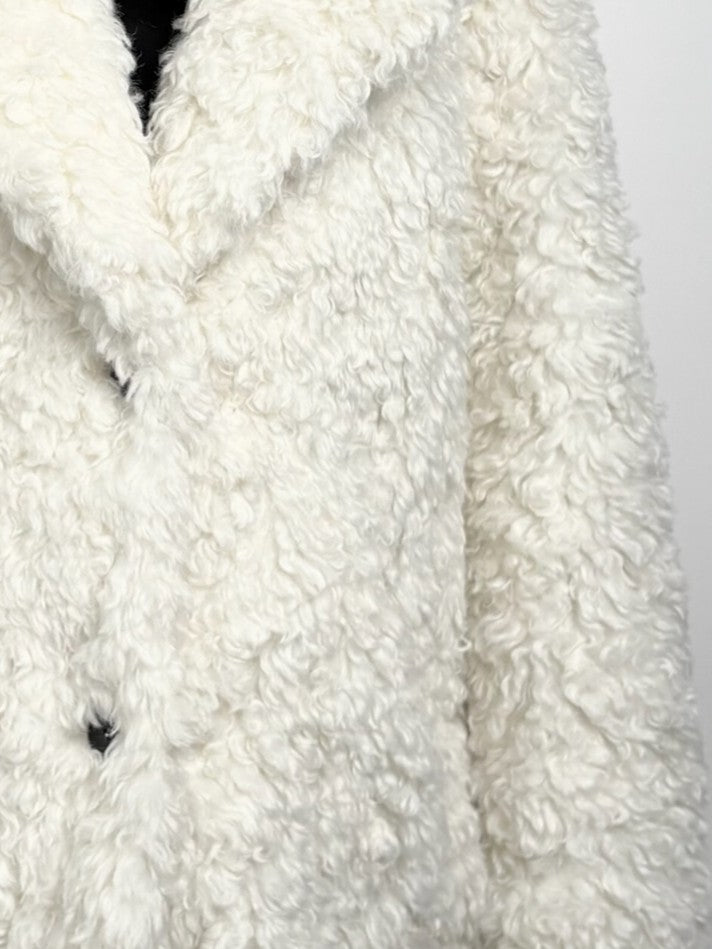 MANTEAU EN FAUSSE FOURRURE MOUTON - K-ZELL PARIS