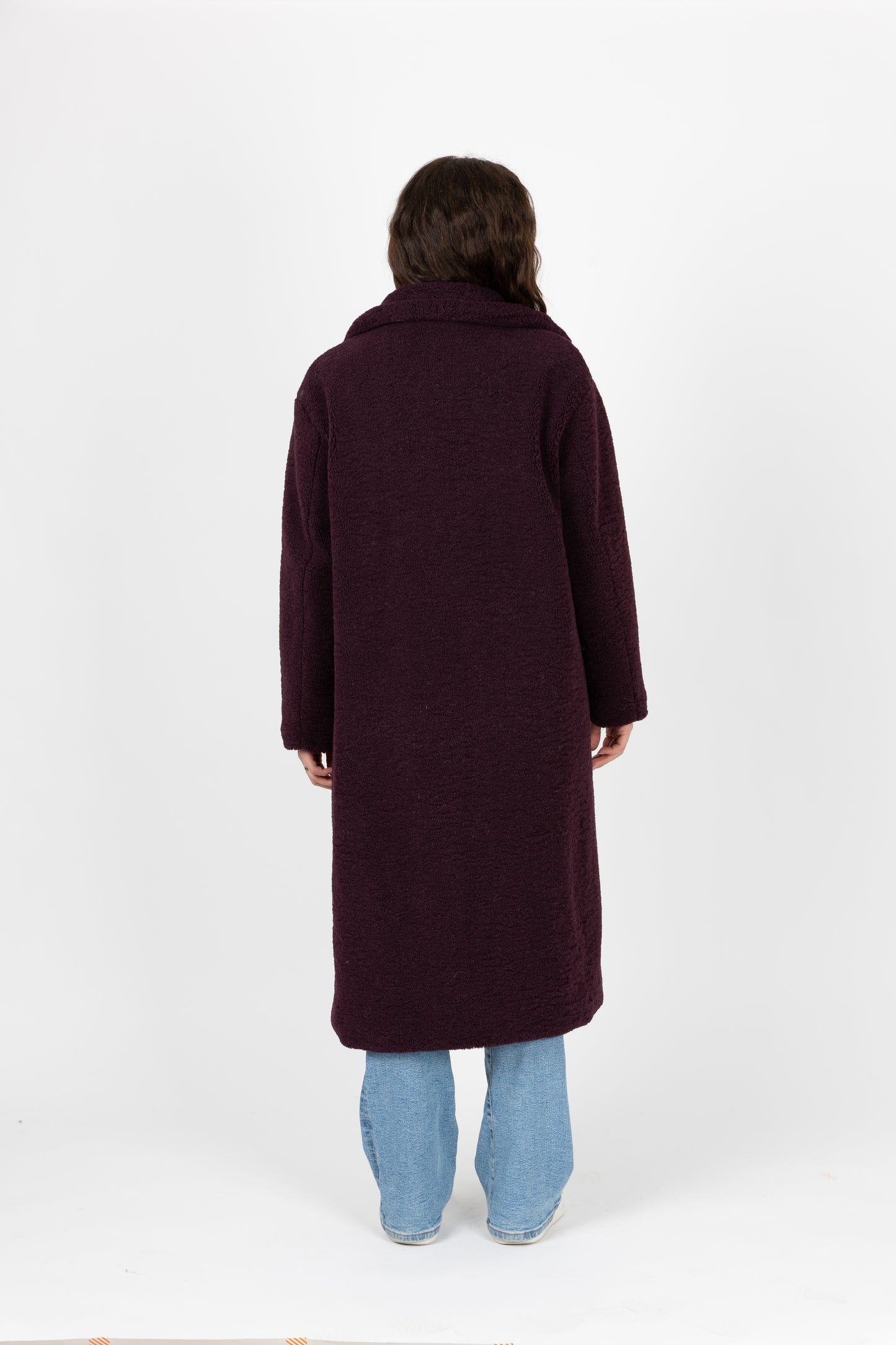 MANTEAU LONG EN FAUSSE FOURRURE MOUTON