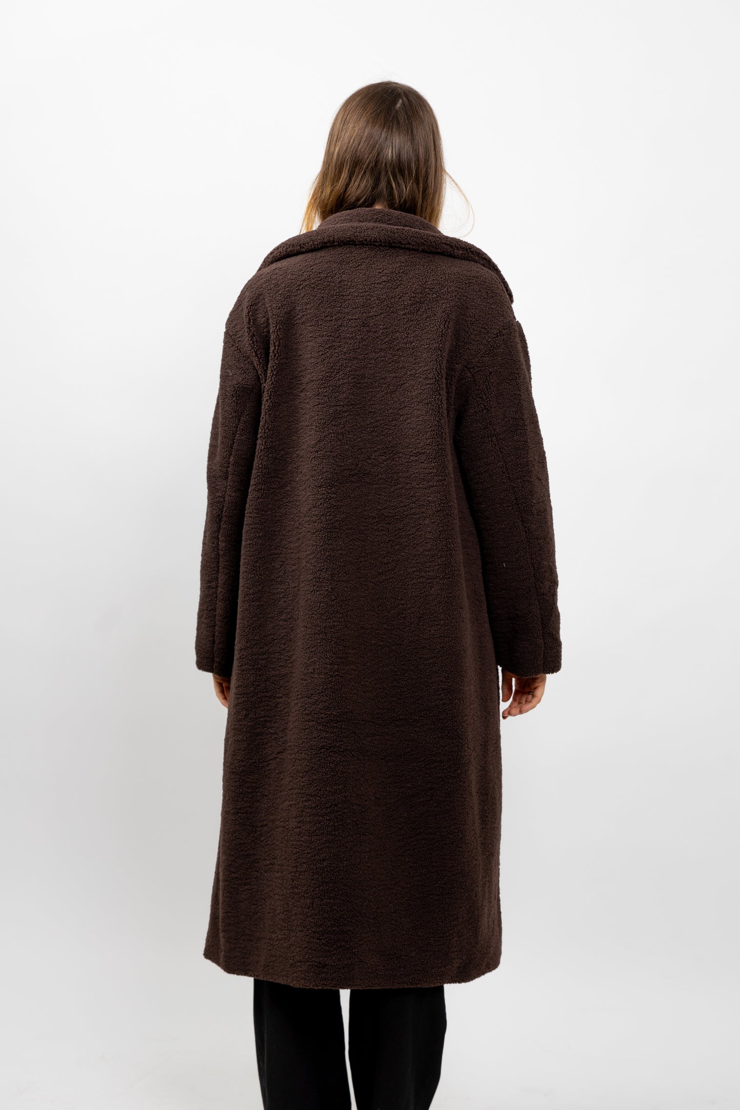 MANTEAU LONG EN FAUSSE FOURRURE MOUTON
