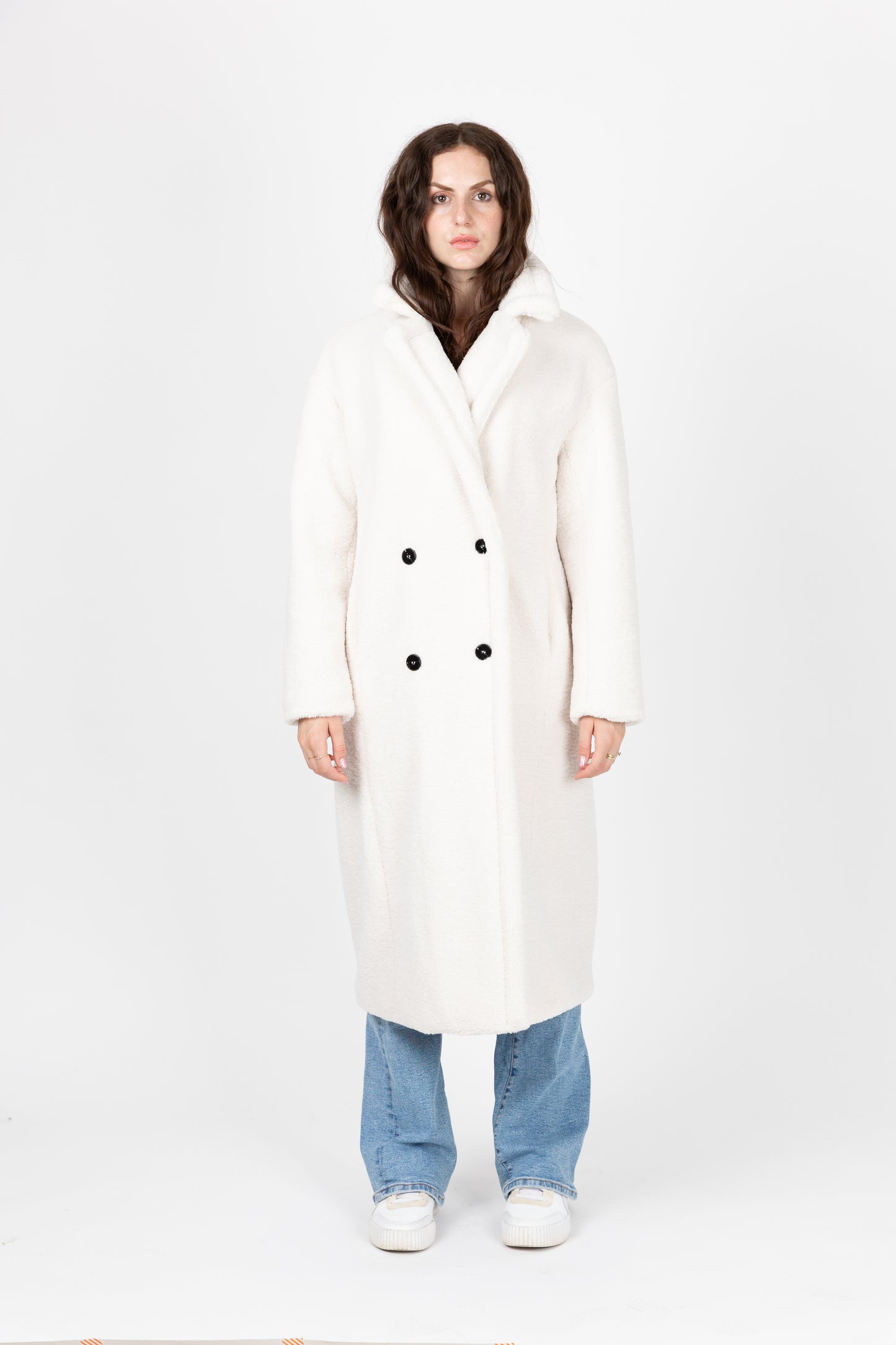 MANTEAU LONG EN FAUSSE FOURRURE MOUTON