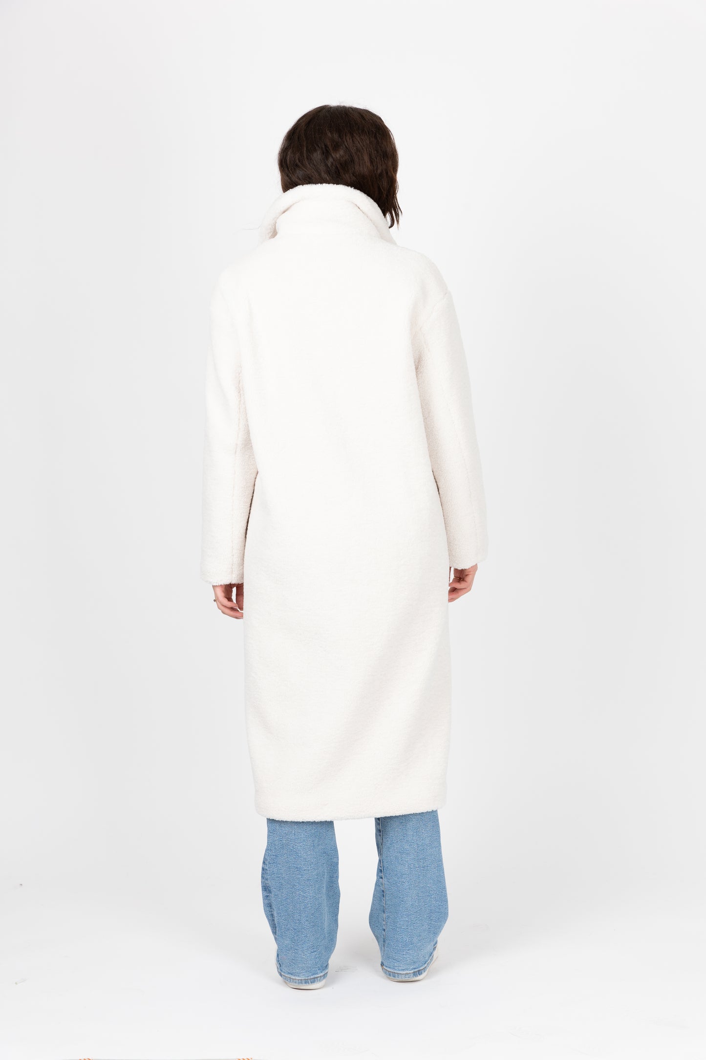 MANTEAU LONG EN FAUSSE FOURRURE MOUTON