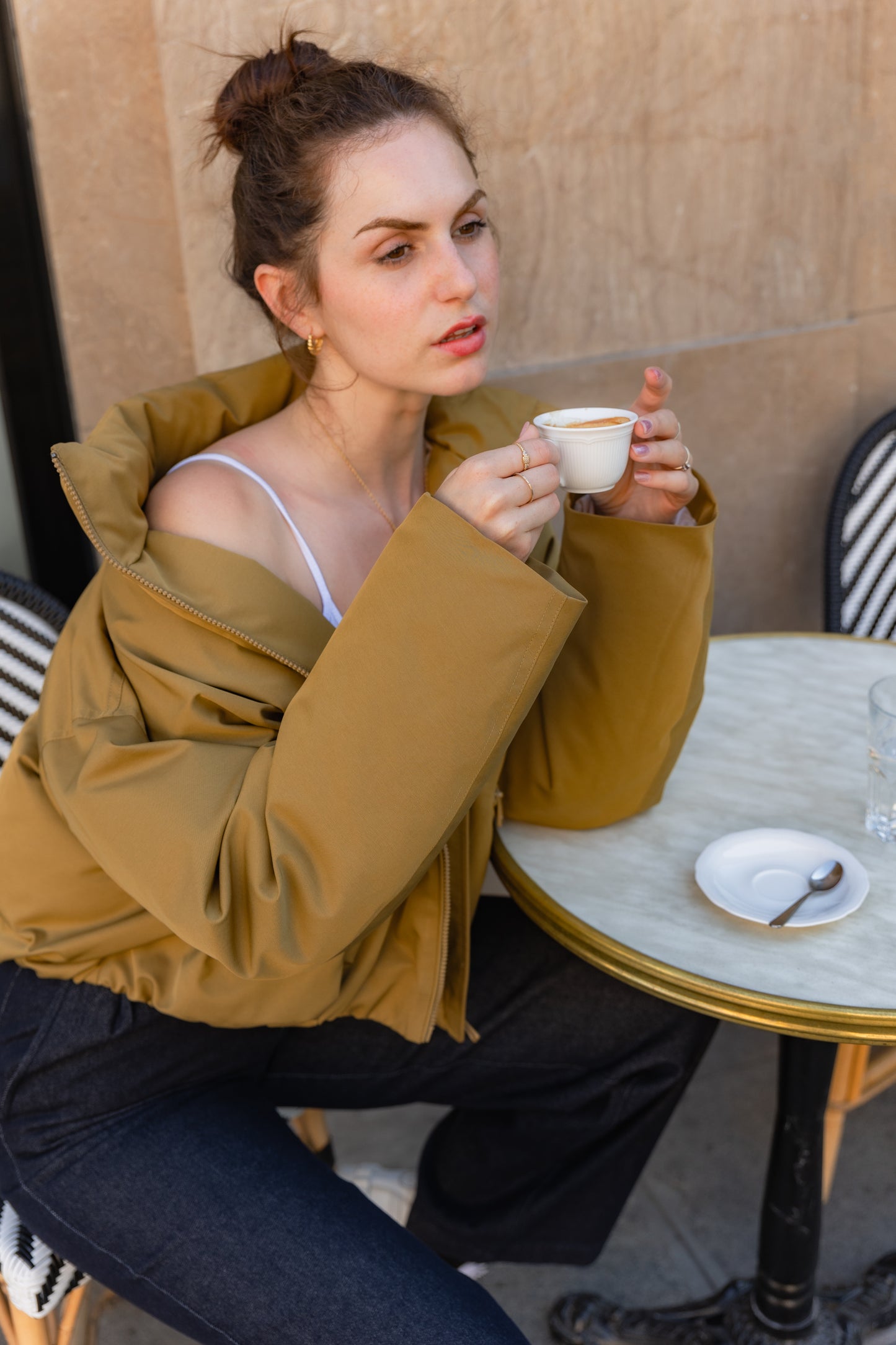 BLOUSON IMPERMÉABLE EFFET BOULE