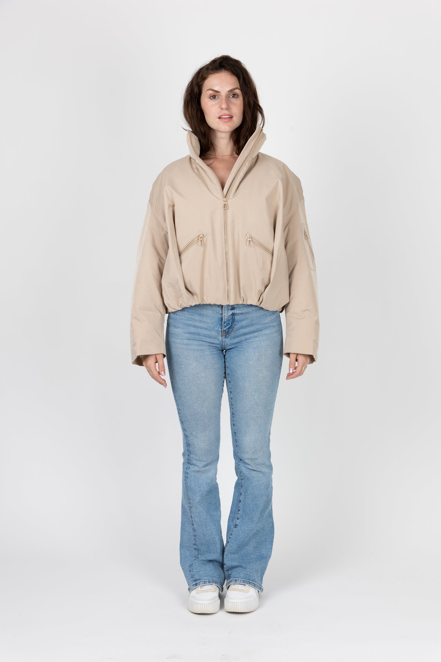 BLOUSON IMPERMÉABLE EFFET BOULE