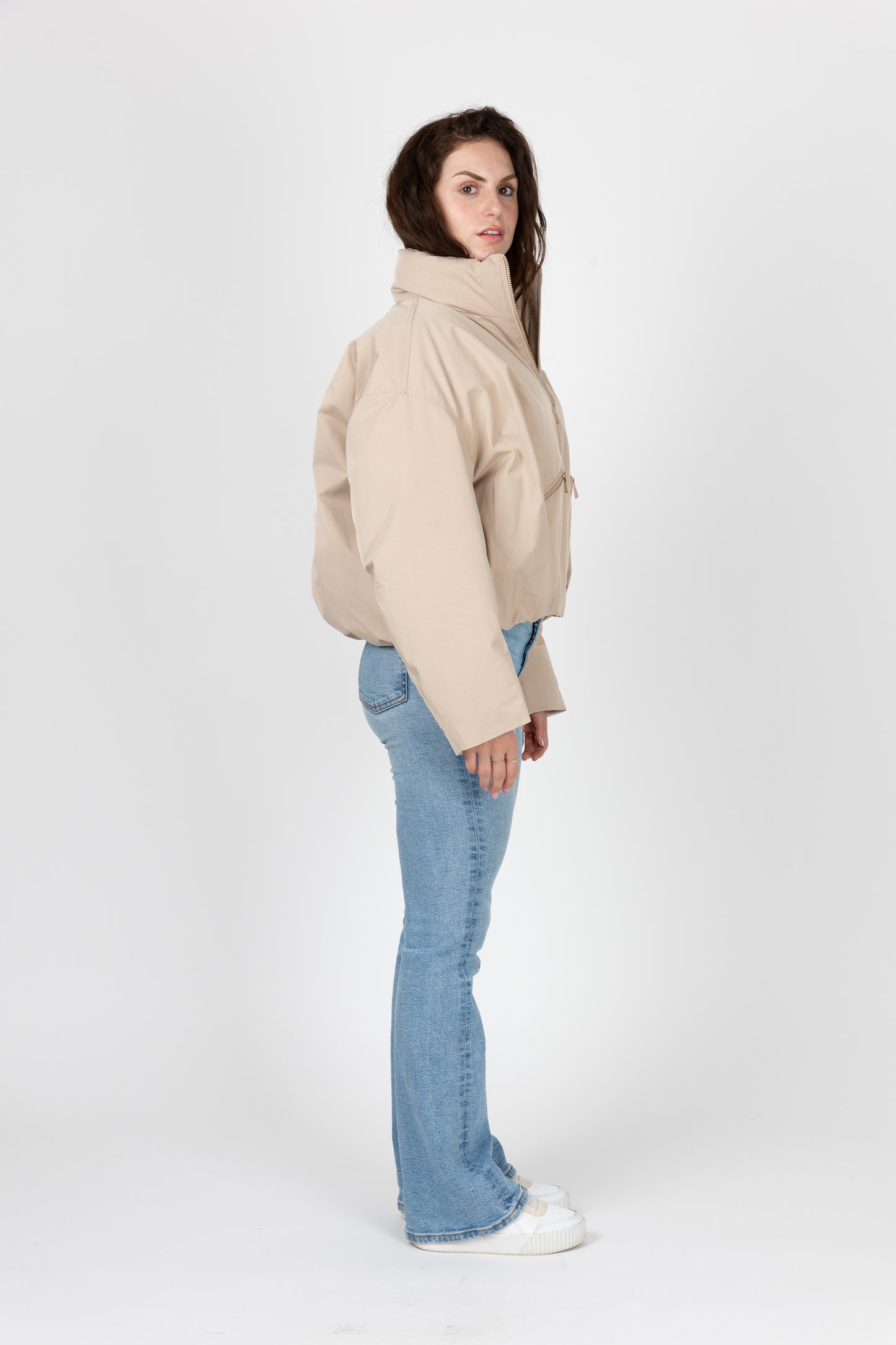 BLOUSON IMPERMÉABLE EFFET BOULE