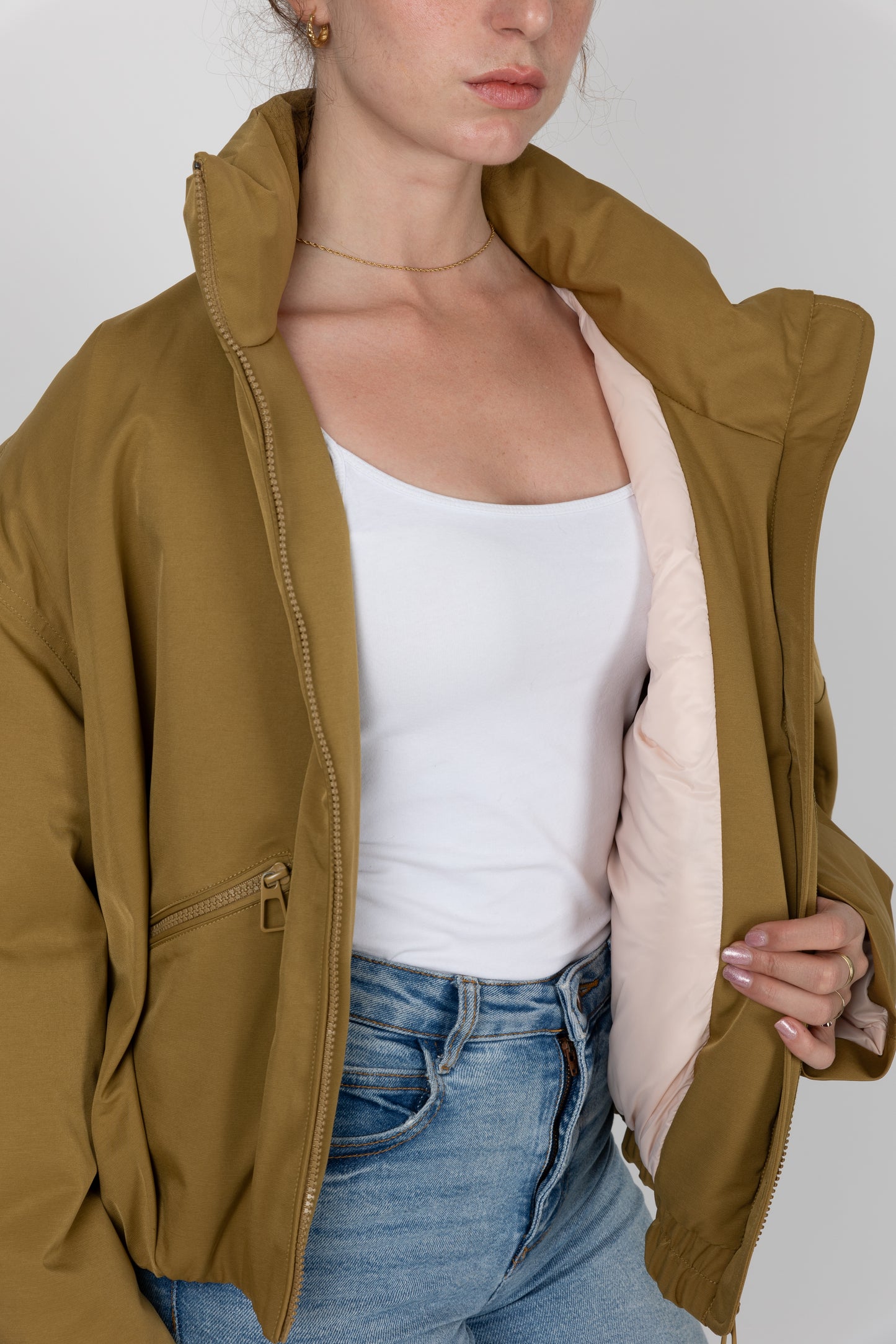BLOUSON IMPERMÉABLE EFFET BOULE