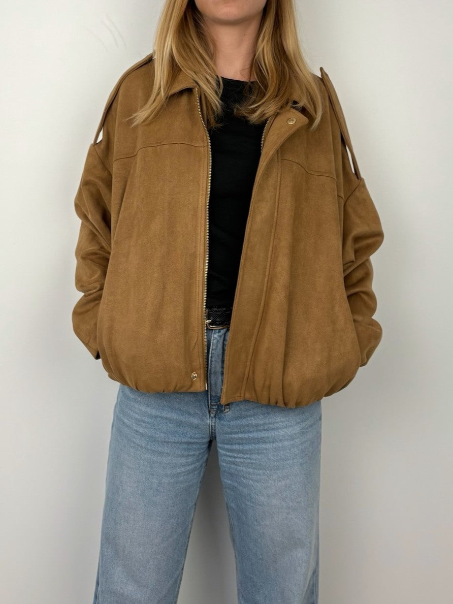 BLOUSON EFFET DAIM