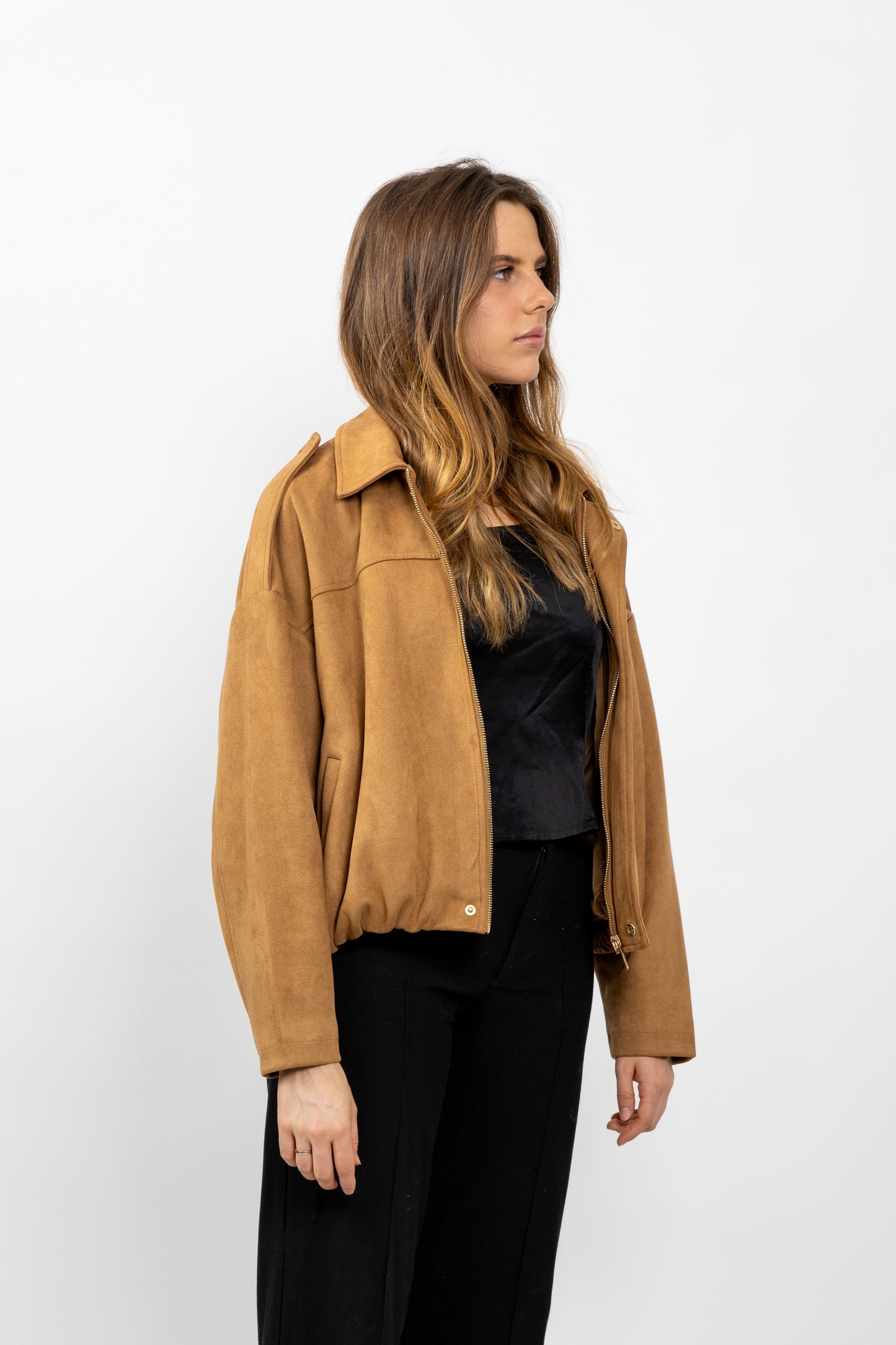CHAQUETA EFECTO ANTE