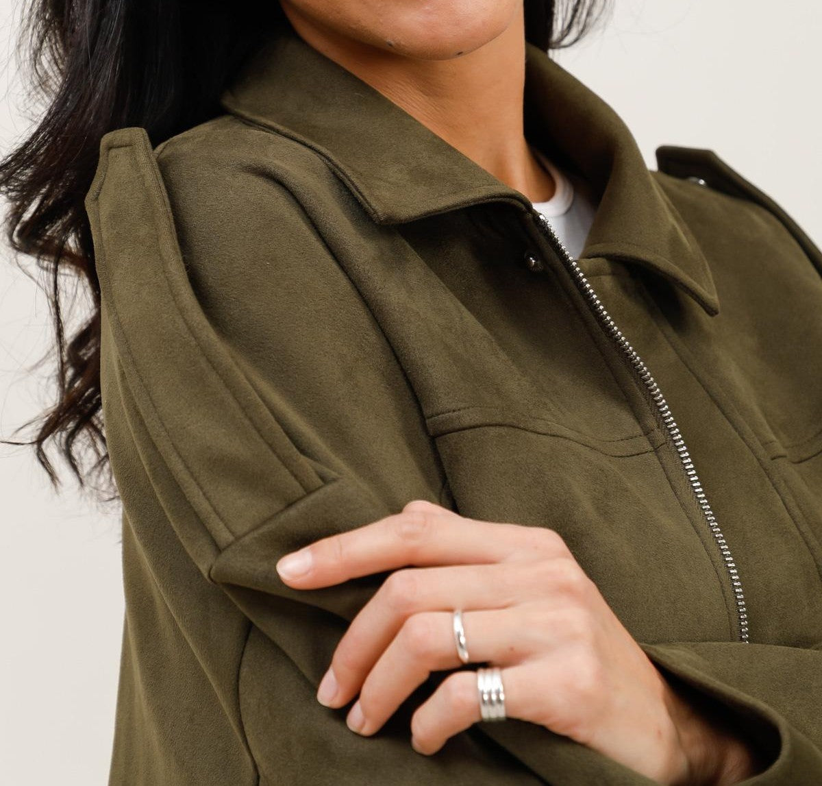 CHAQUETA EFECTO ANTE