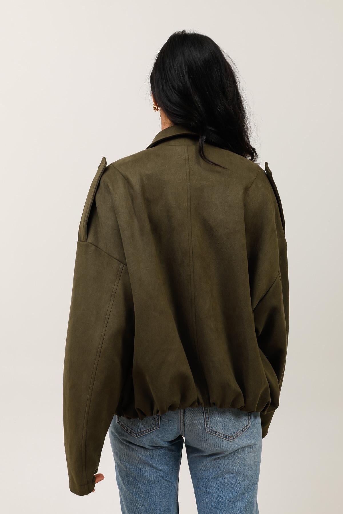 CHAQUETA EFECTO ANTE