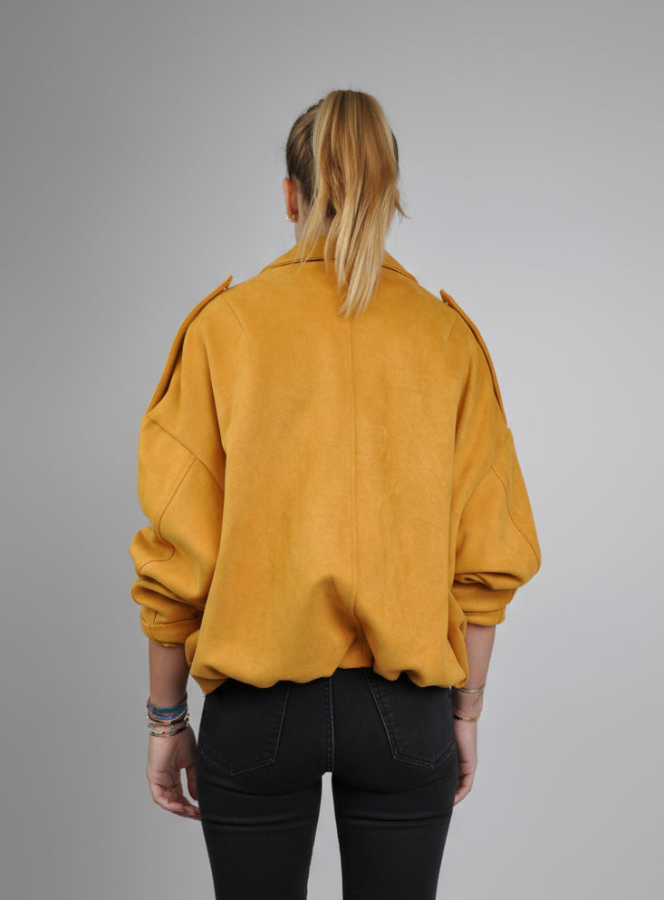VESTE COURTE EFFET DAIM