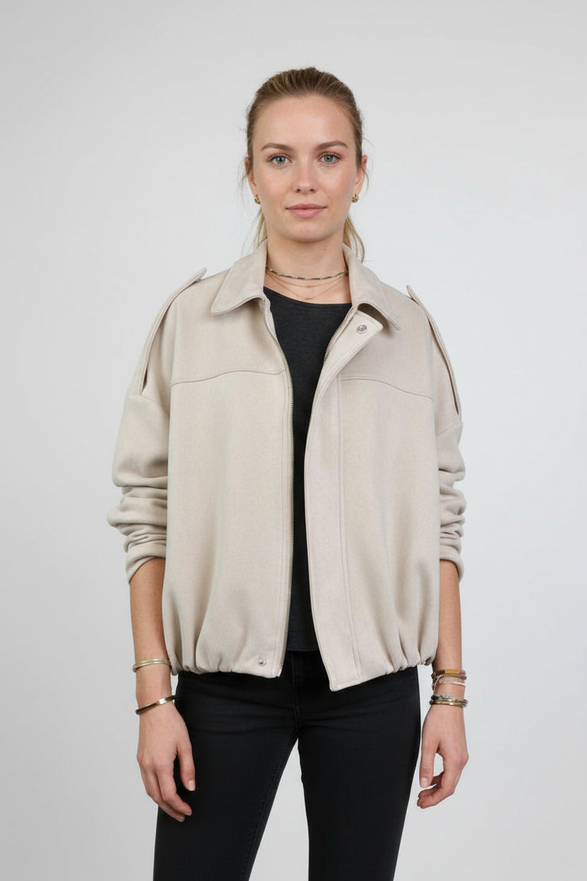 VESTE COURTE EFFET DAIM
