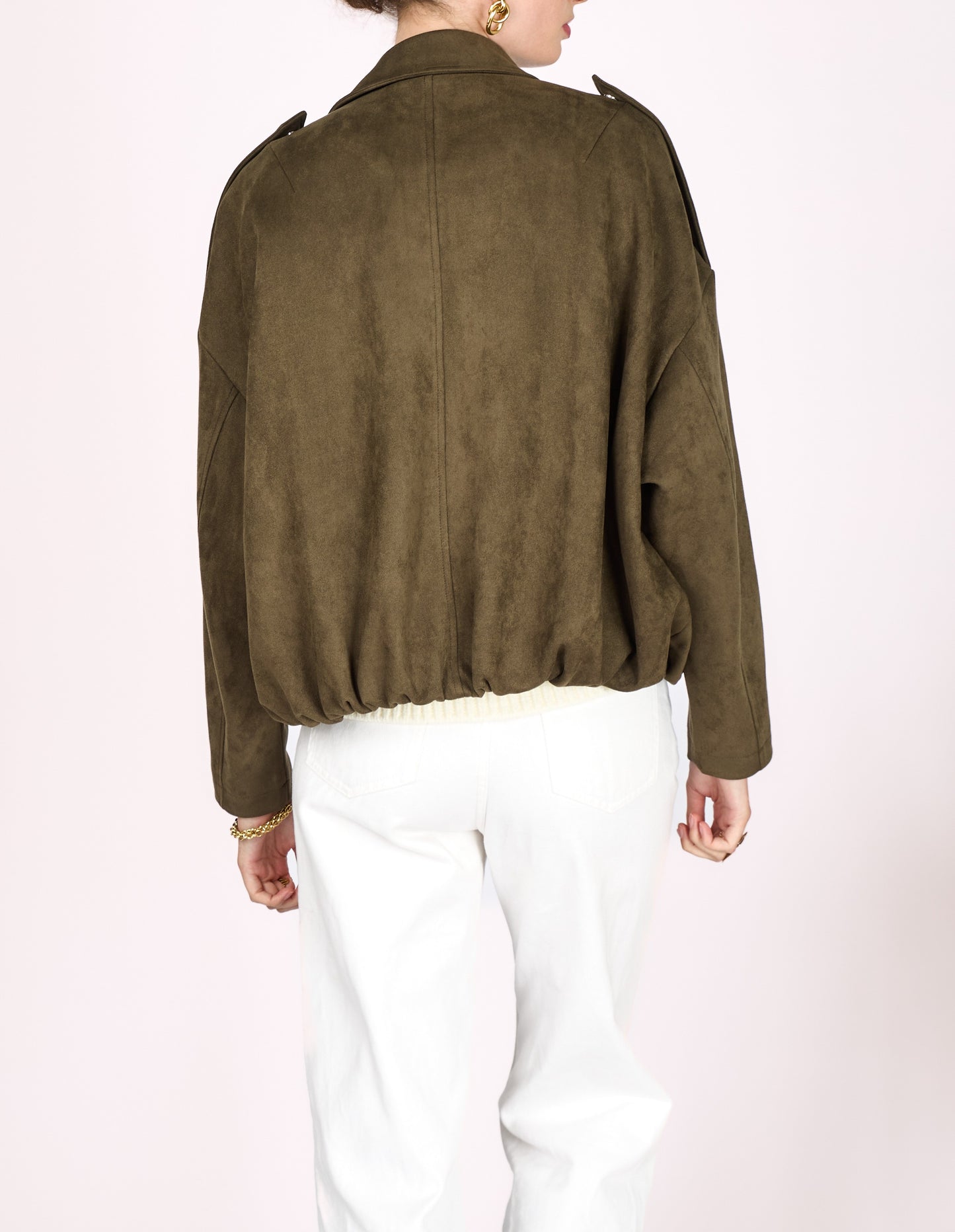 BLOUSON EFFET DAIM