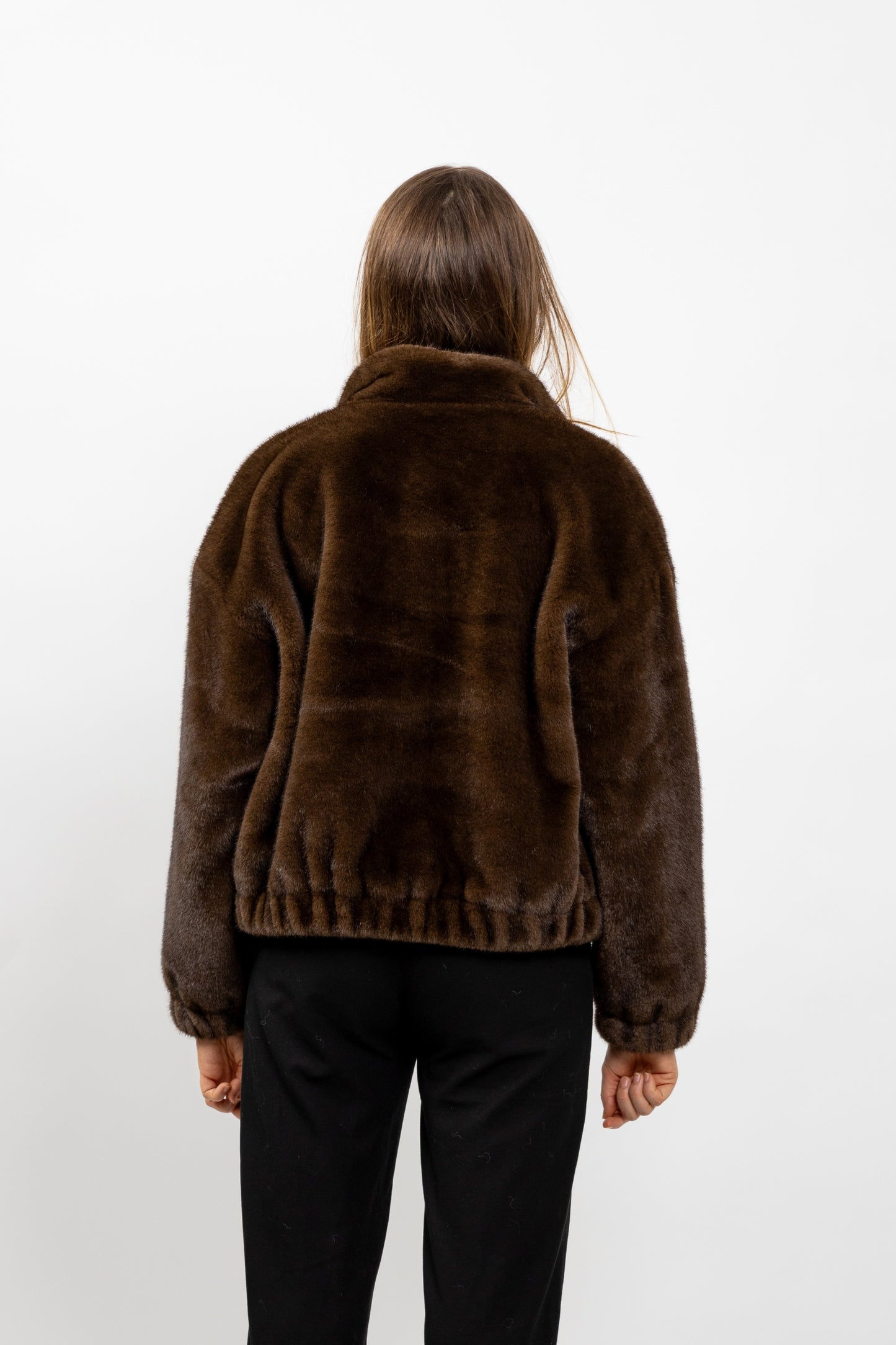 BLOUSON EN FAUSSE FOURRURE