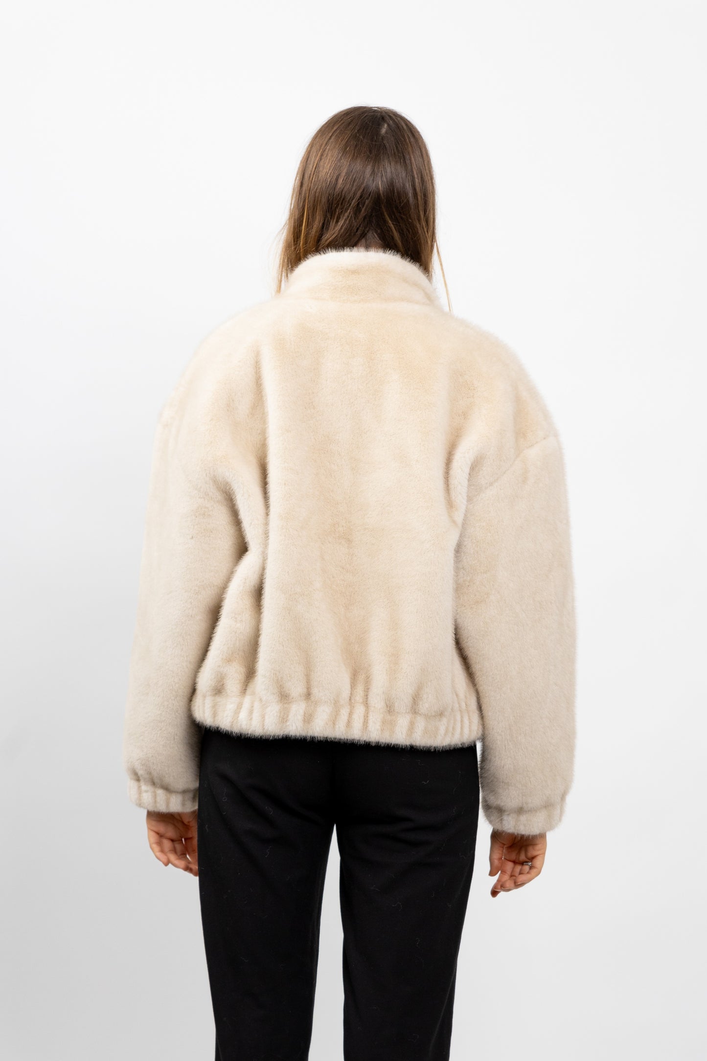 BLOUSON EN FAUSSE FOURRURE