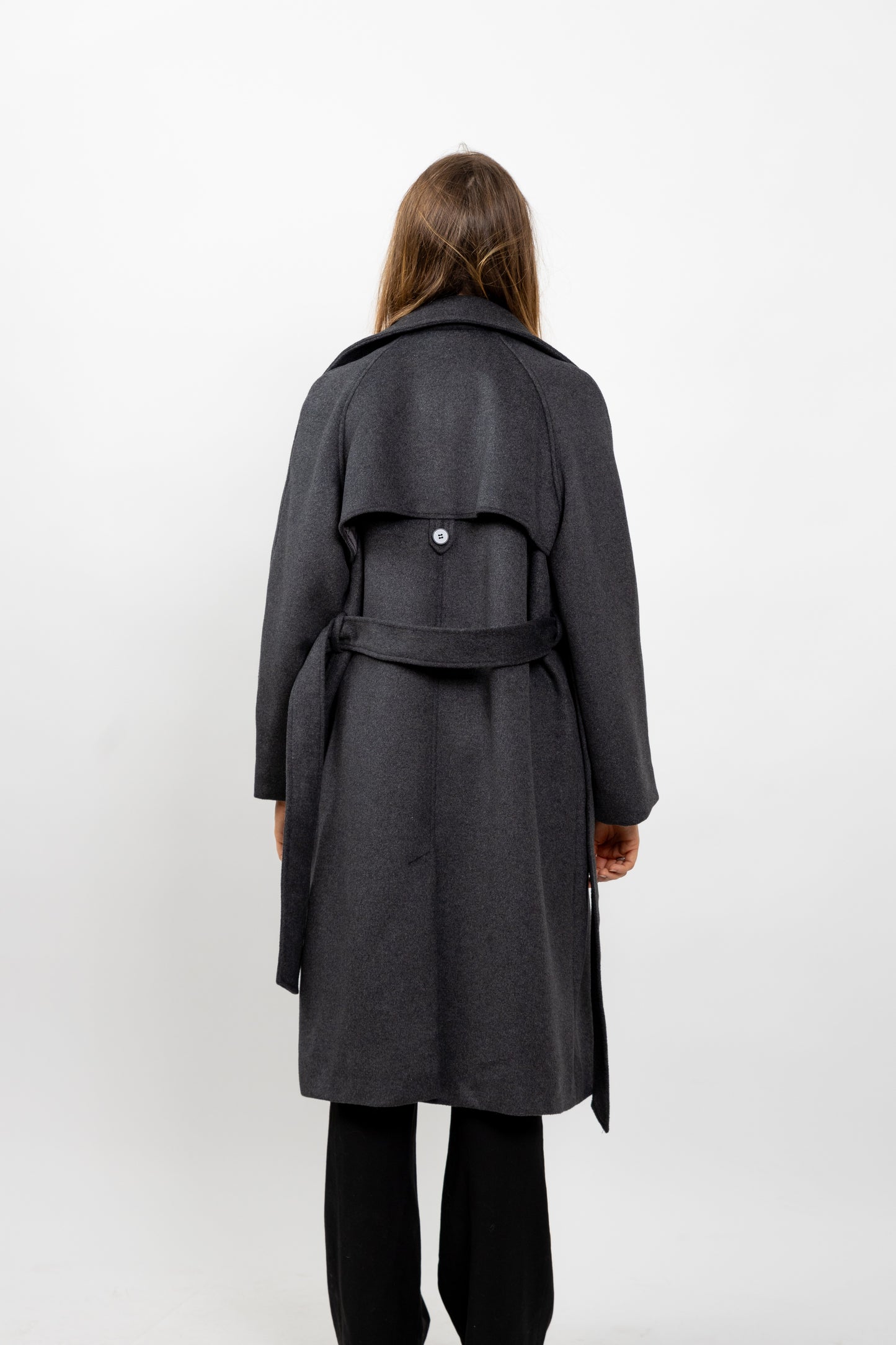 MANTEAU TRENCH EN LAINE