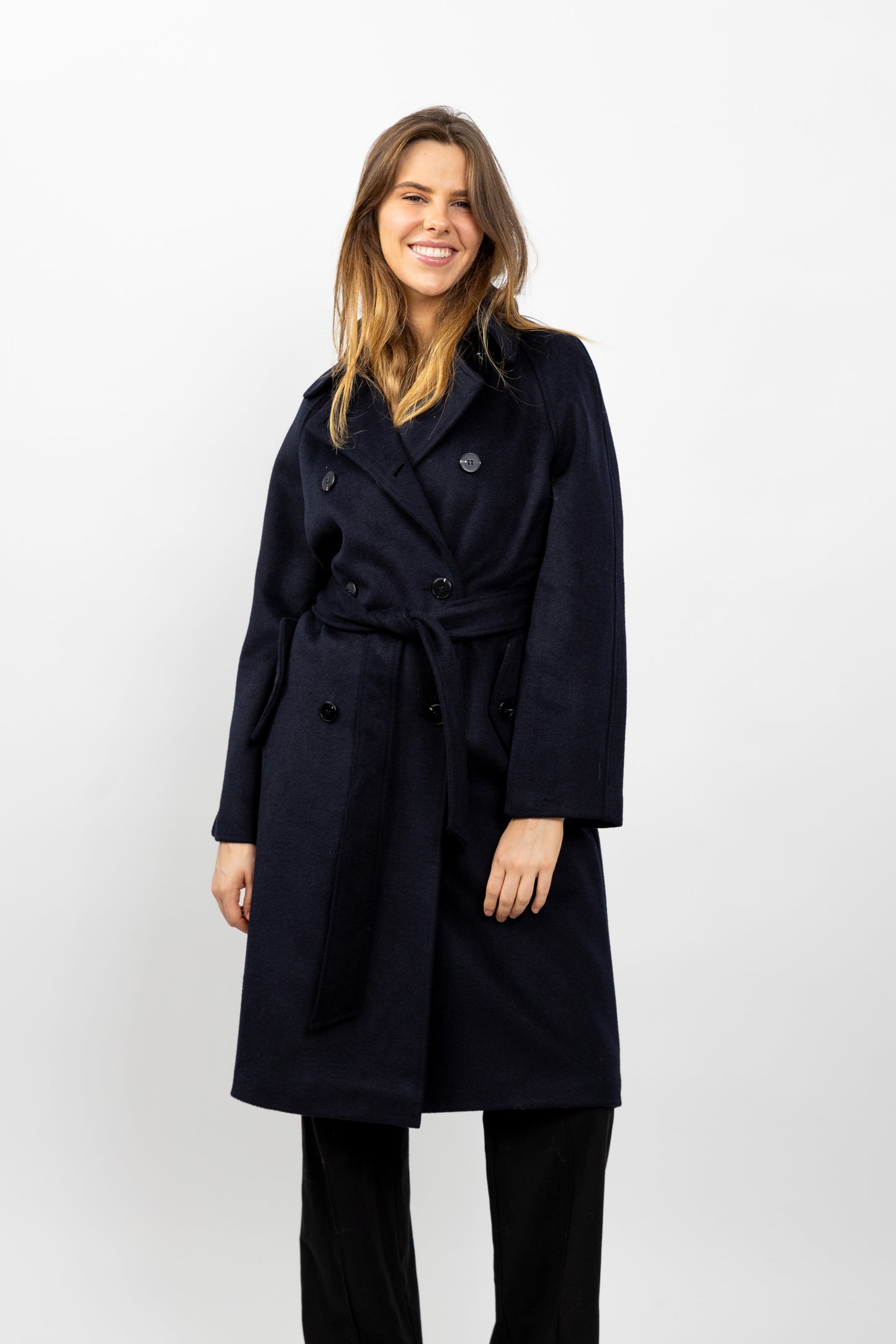 MANTEAU TRENCH EN LAINE