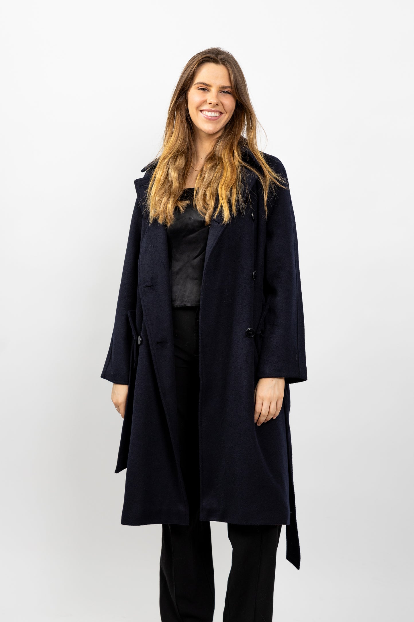 MANTEAU TRENCH EN LAINE