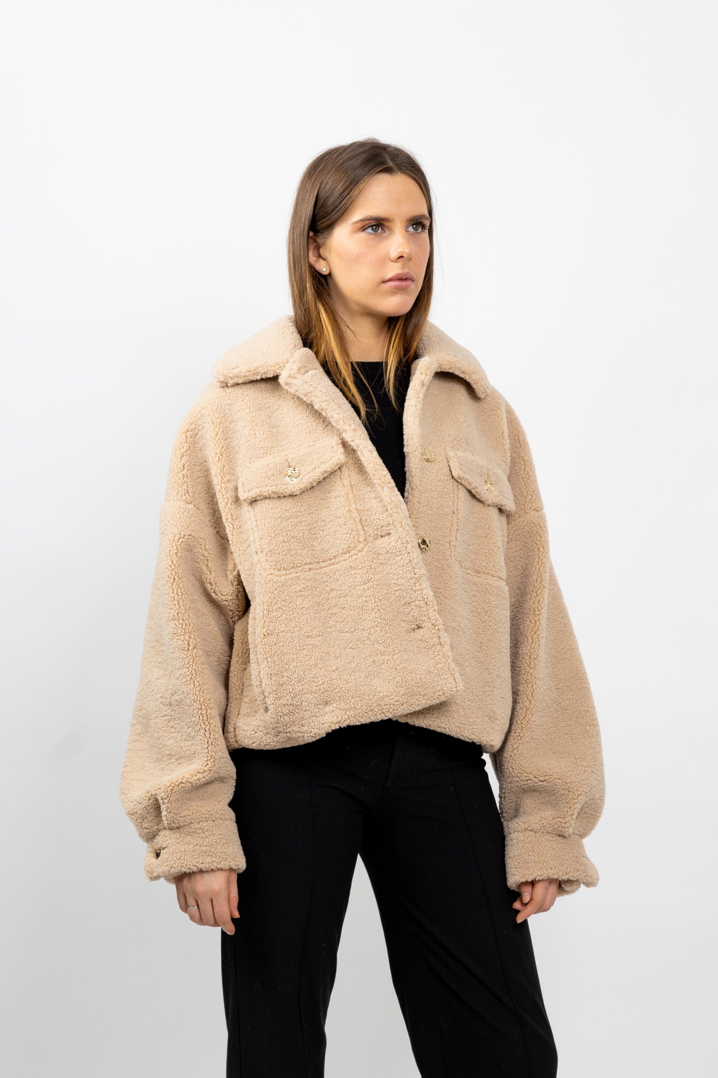 VESTE EN FAUSSE FOURRURE MOUTON
