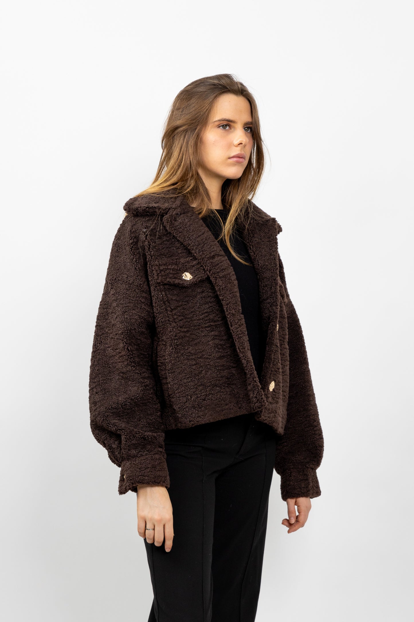 VESTE EN FAUSSE FOURRURE MOUTON