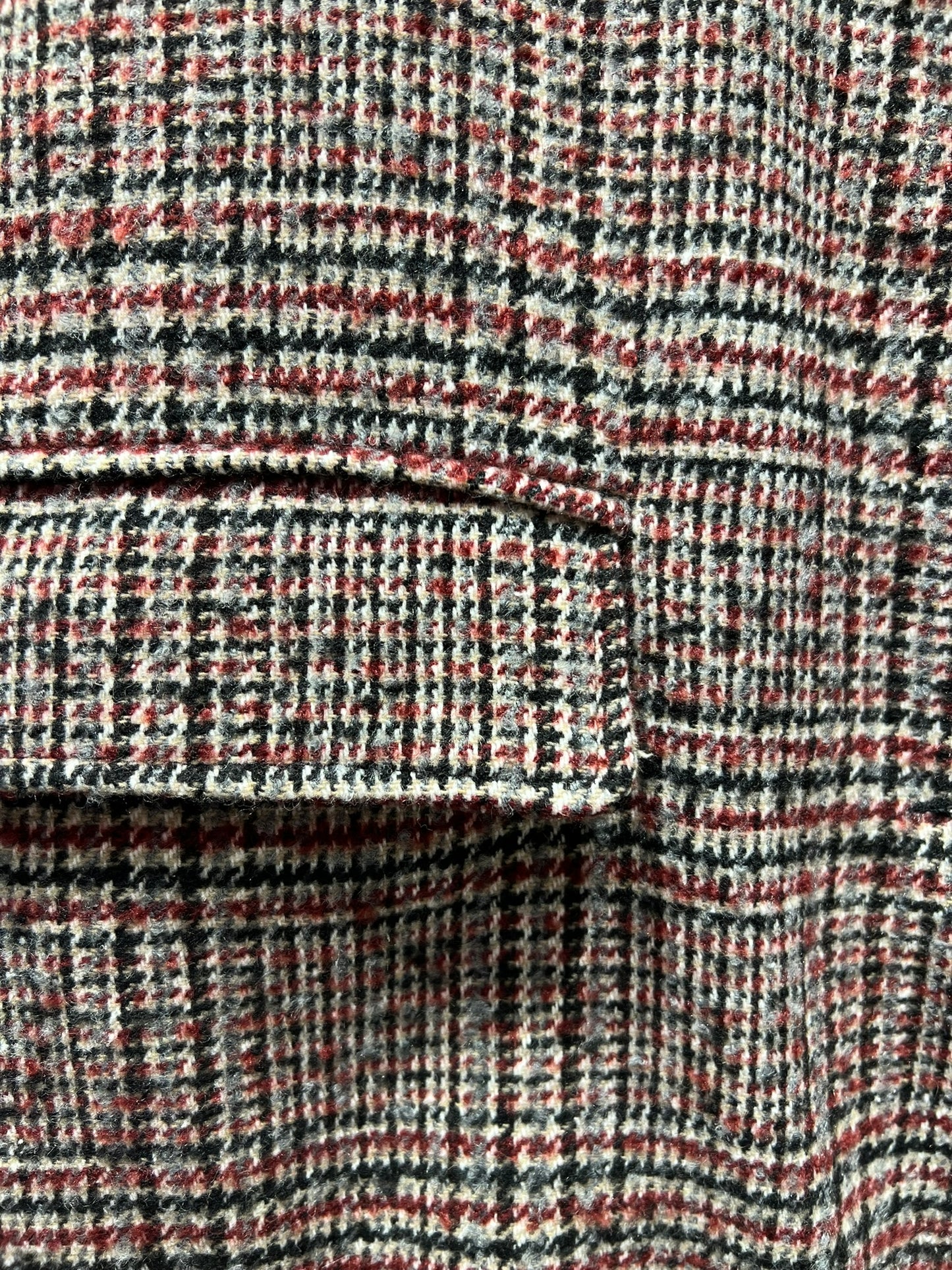 MANTEAU LONG EN LAINE À CARREAUX - K-ZELL PARIS